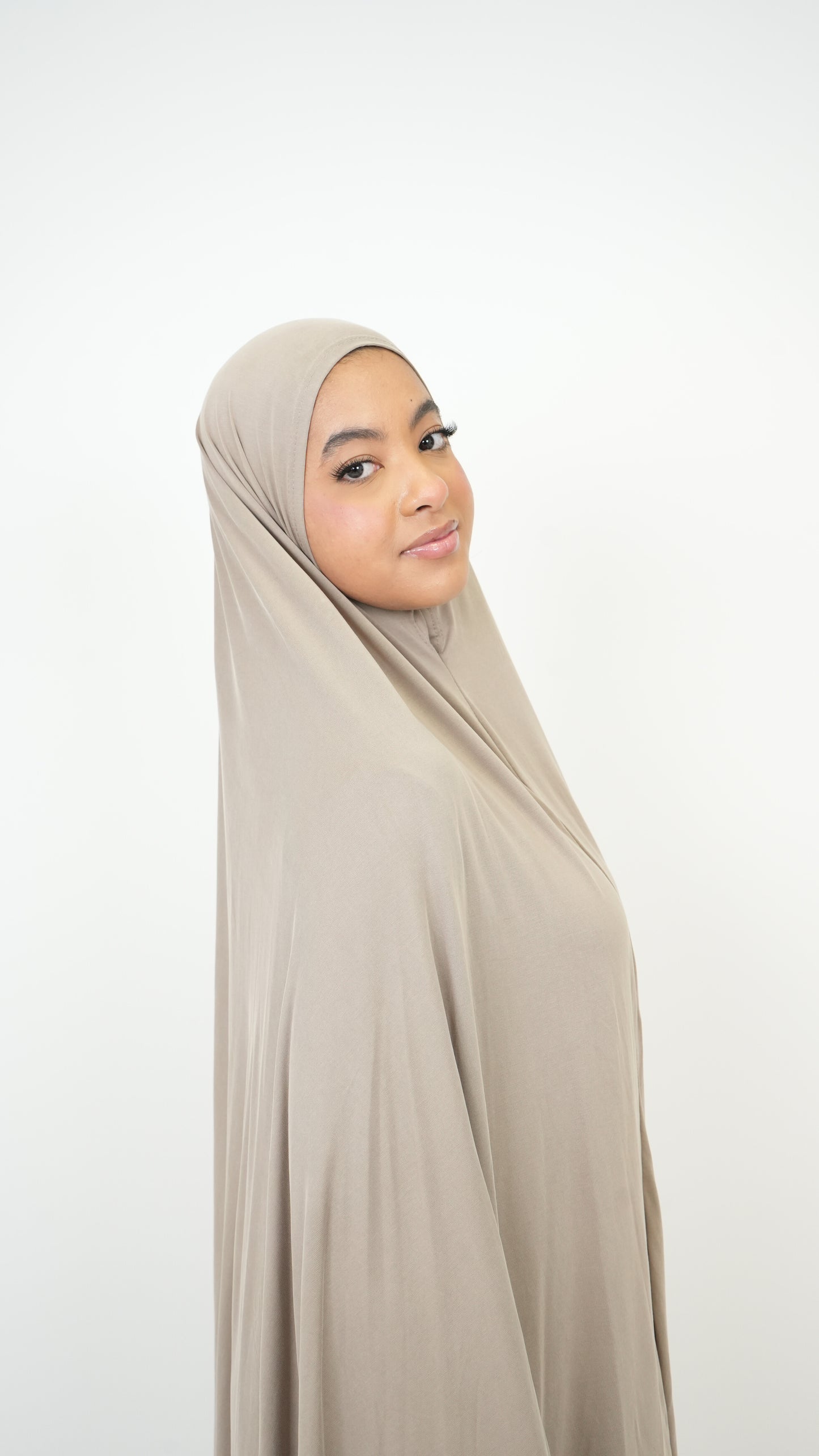 Set Abaya & khimar taupe