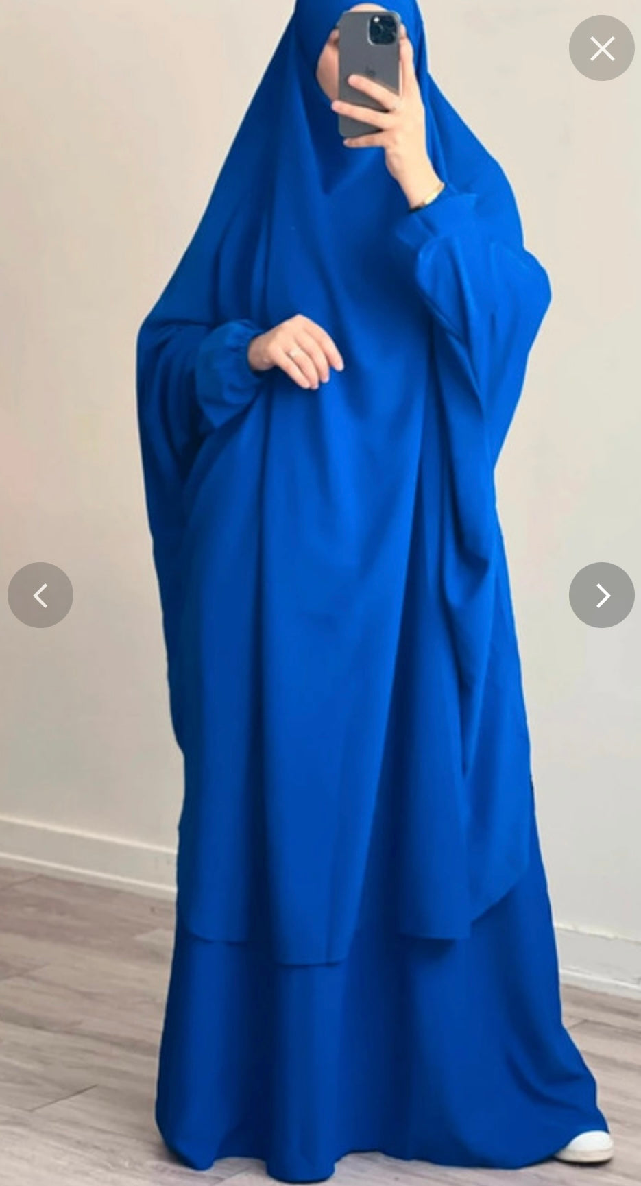 Jilbeb 2 pièces bleu roi