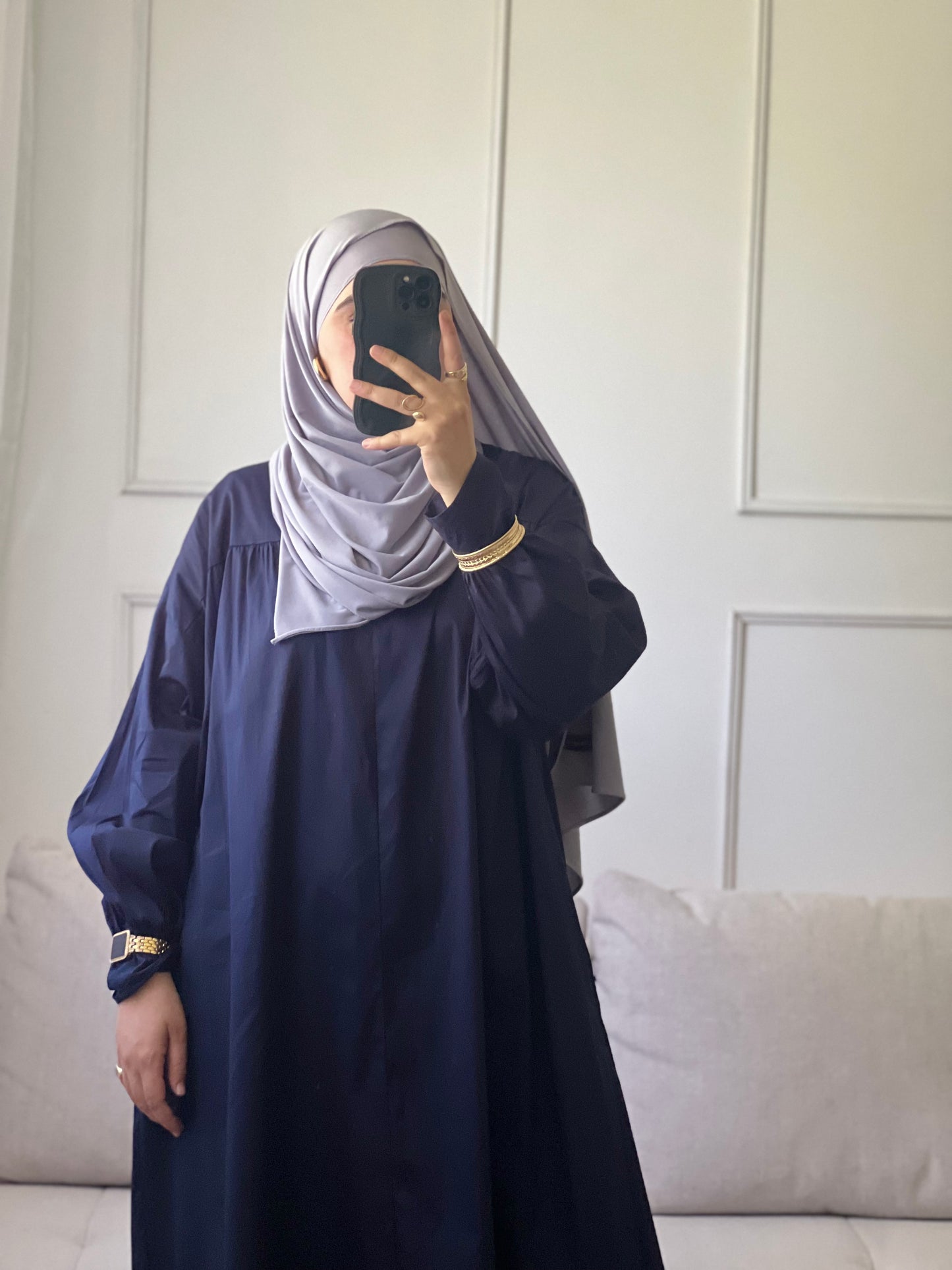 ROBE OVERSIZE bleu marine