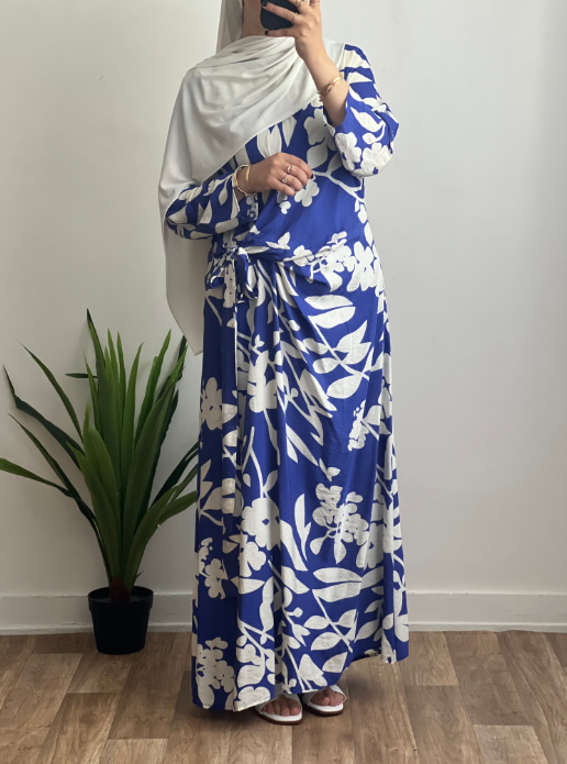 ROBE CROISES BLEU