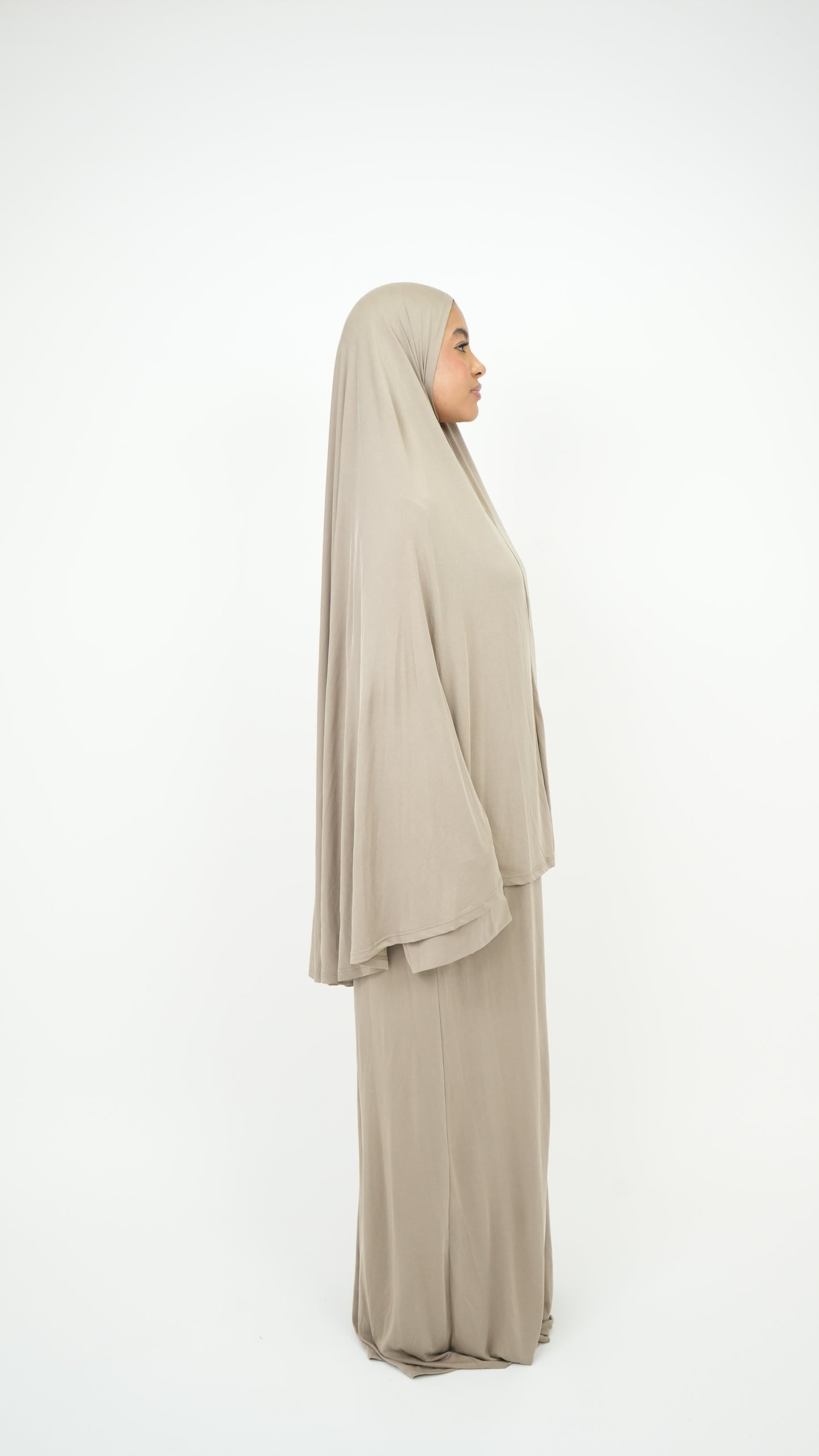 Set Abaya & khimar taupe