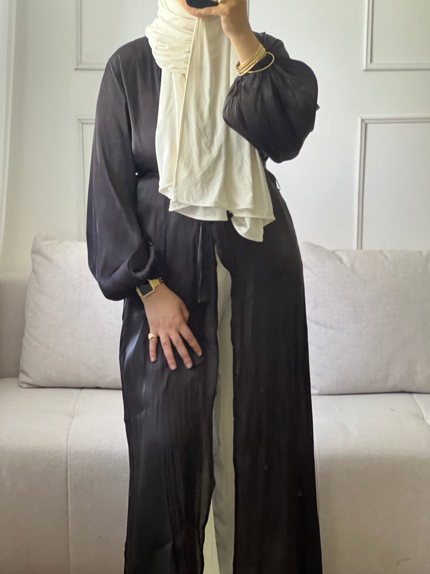 KIMONO ÉLÉGANT ET CONFORTABLE Noir
