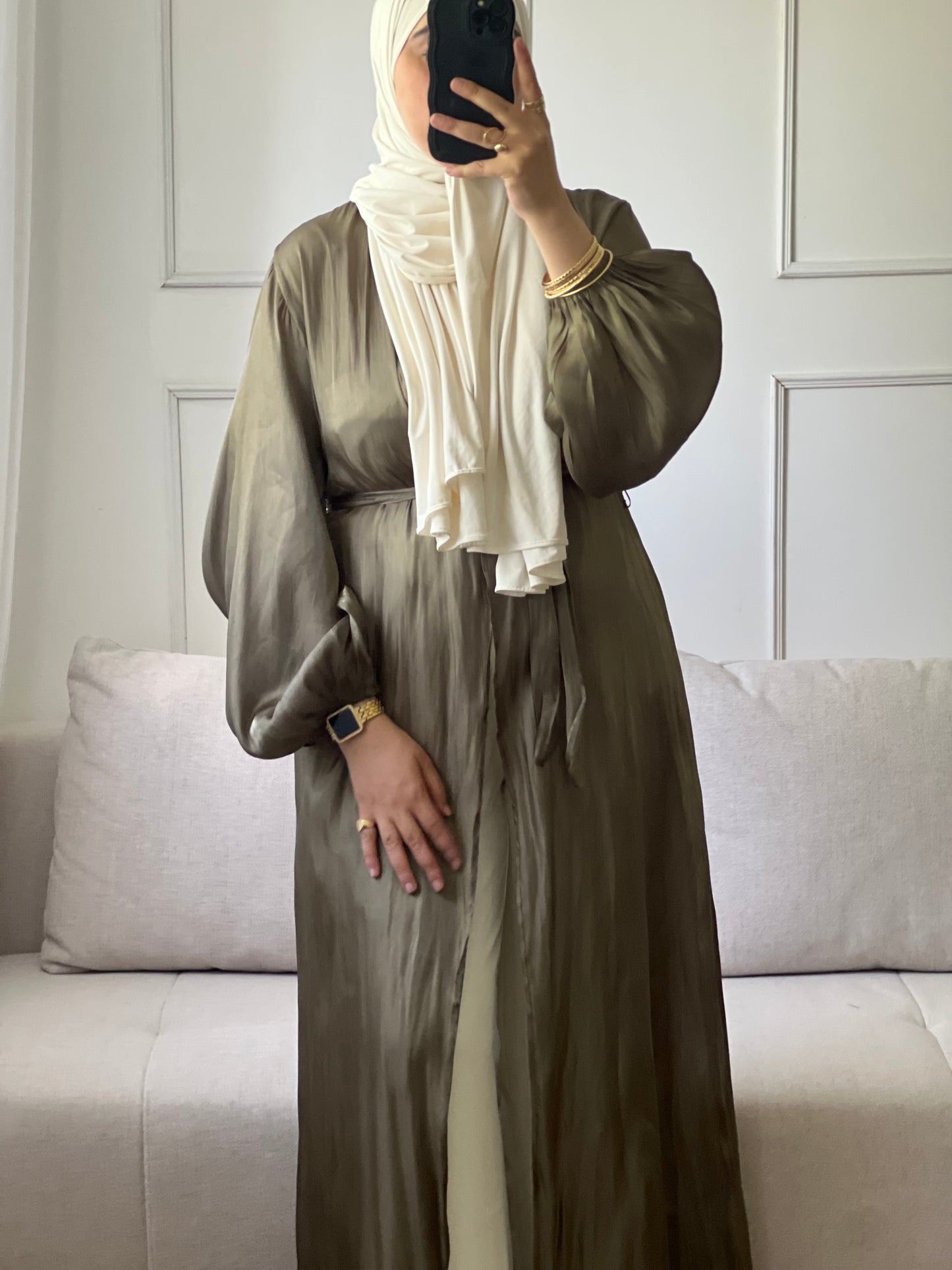 KIMONO ÉLÉGANT ET CONFORTABLE vert kaki
