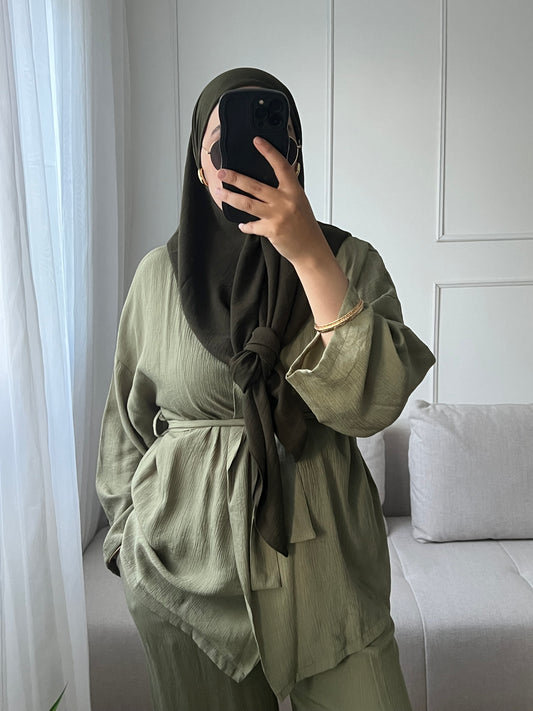 Ensemble Lina vert kaki