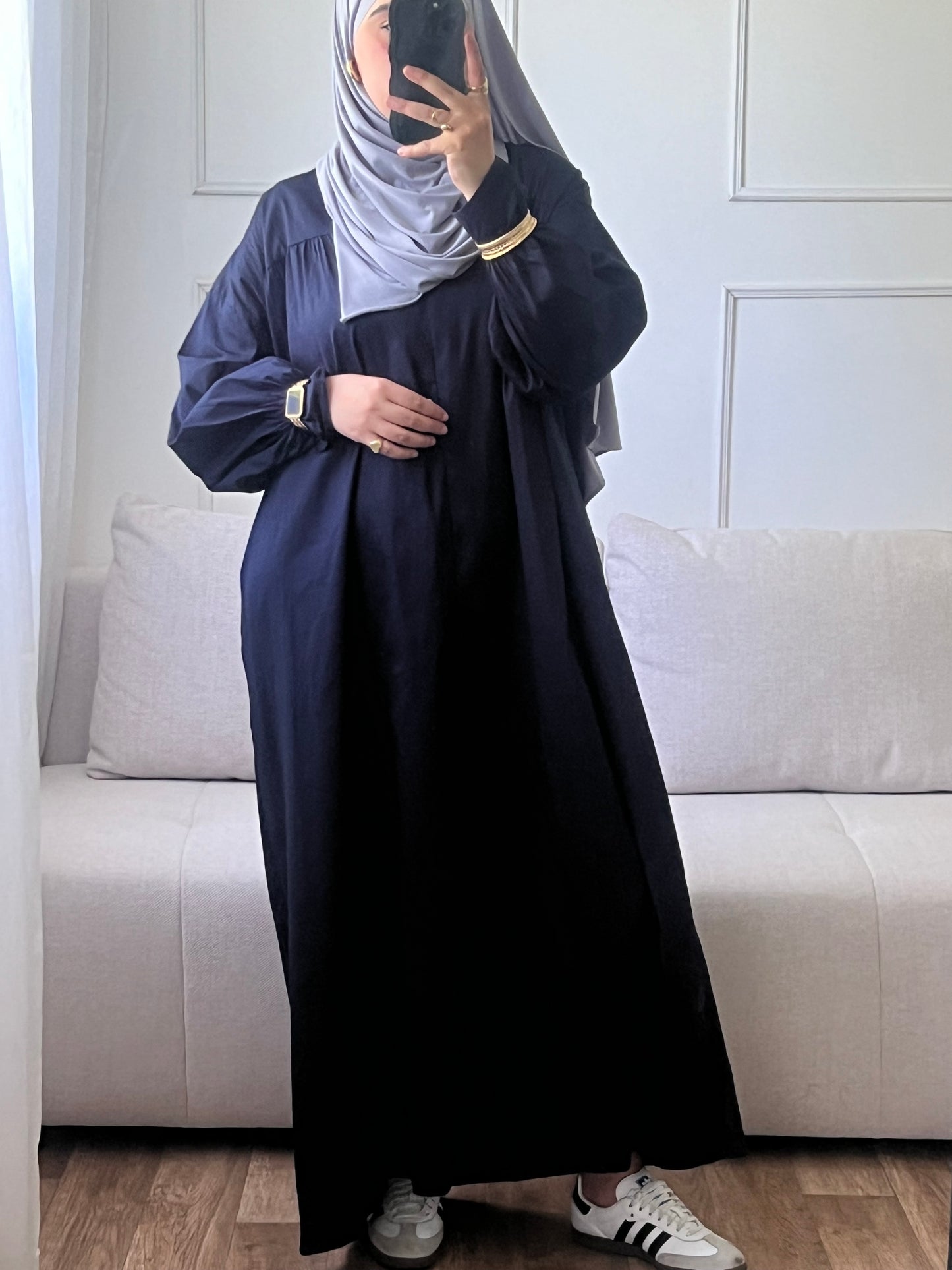 ROBE OVERSIZE bleu marine
