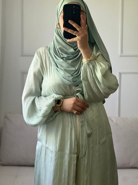 KIMONO ÉLÉGANT ET CONFORTABLE vert d’eau