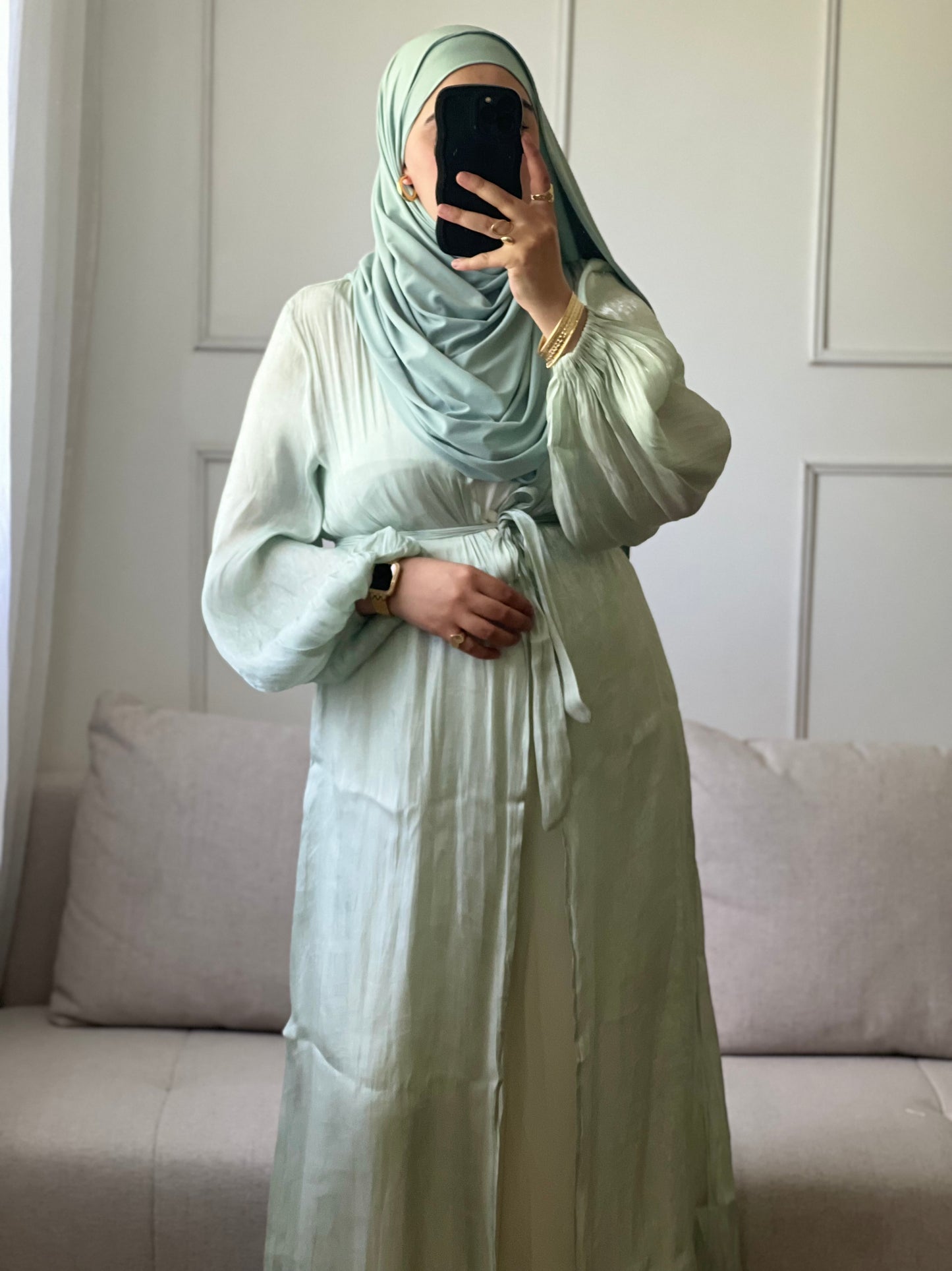 KIMONO ÉLÉGANT ET CONFORTABLE vert d’eau