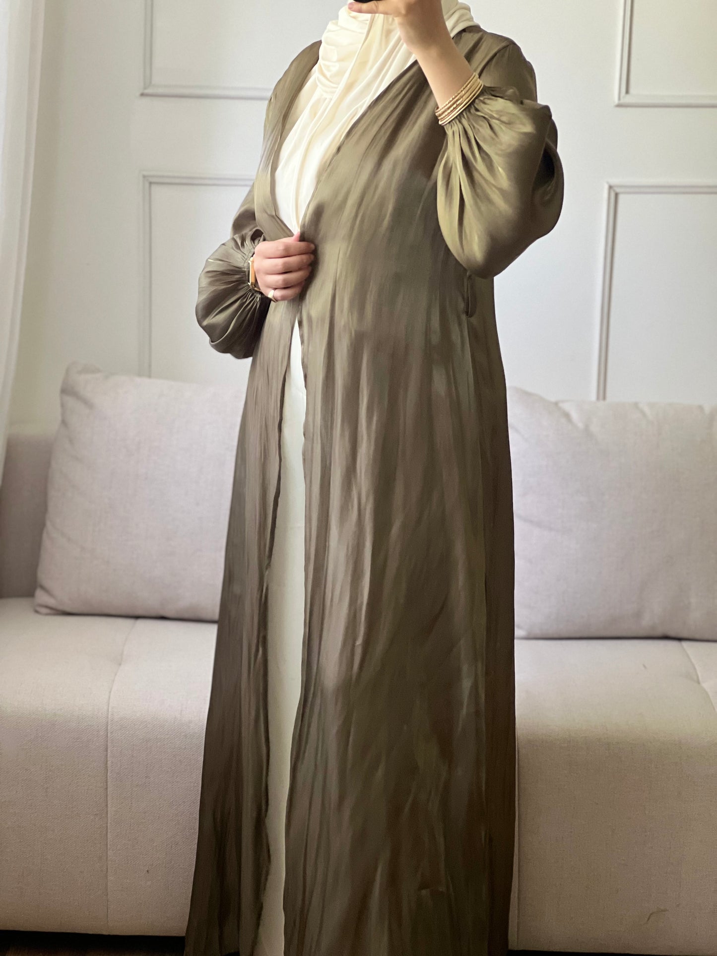 KIMONO ÉLÉGANT ET CONFORTABLE vert kaki