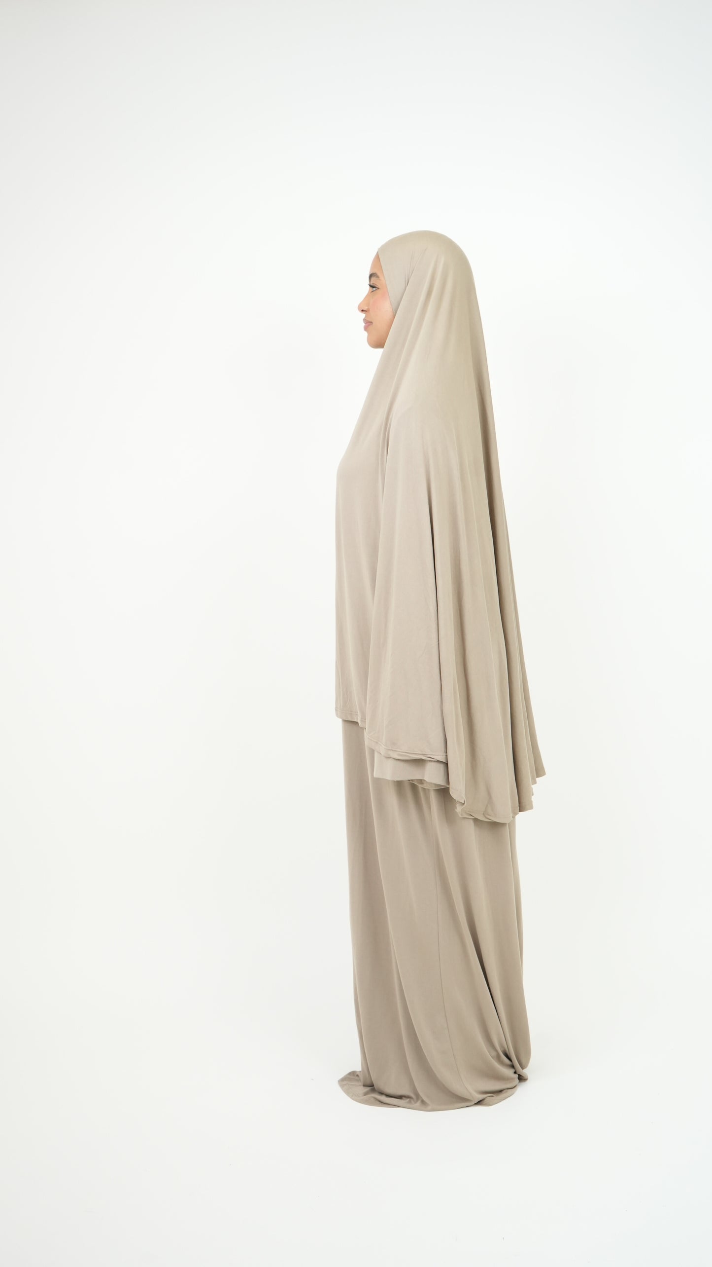 Set Abaya & khimar taupe