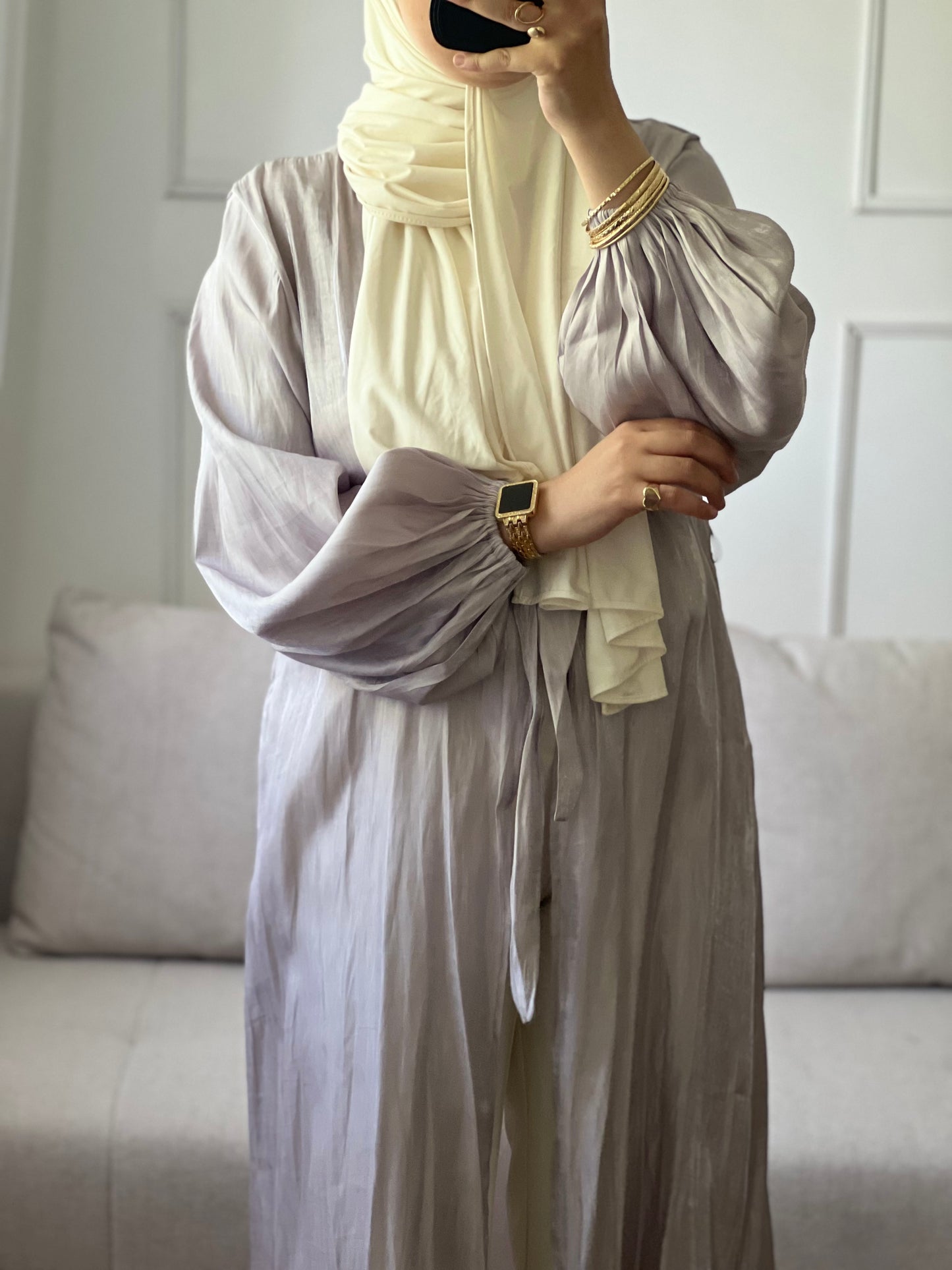 KIMONO ÉLÉGANT ET CONFORTABLE gris