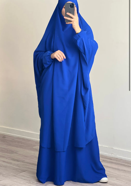 Jilbeb 2 pièces bleu roi