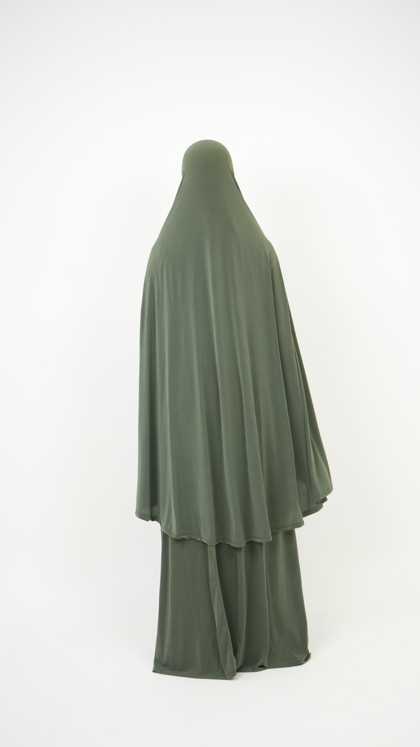 Set prière jupe et khimar vert