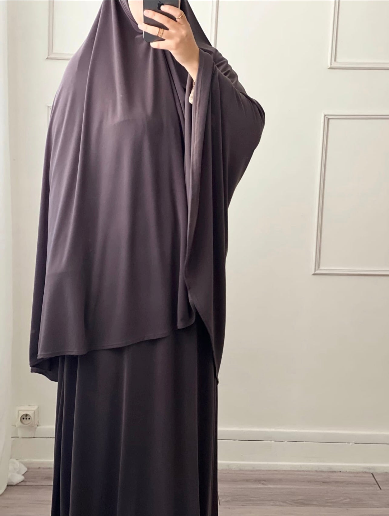 Ensemble prière jersey gris anthracite