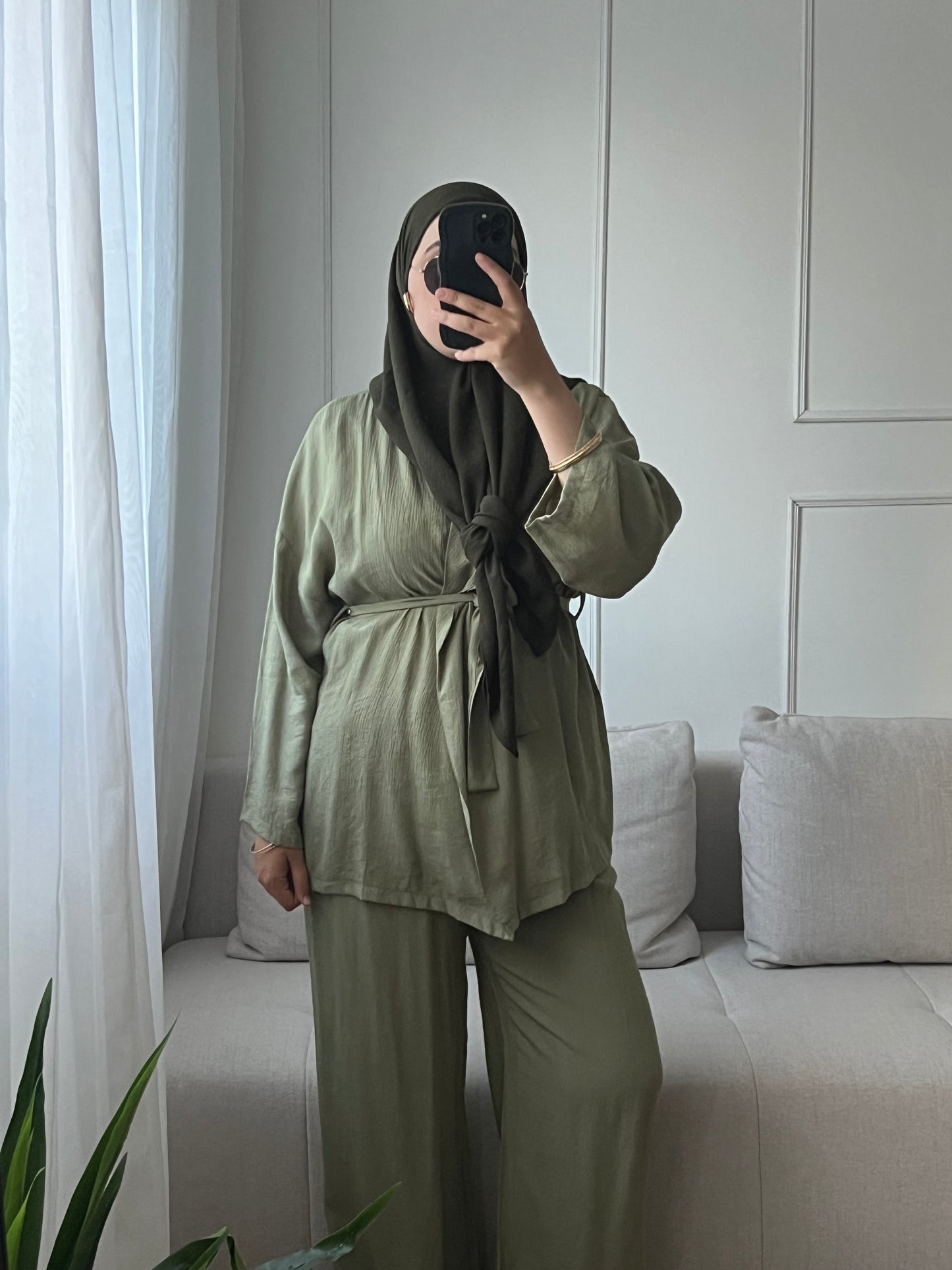 Ensemble Lina vert kaki