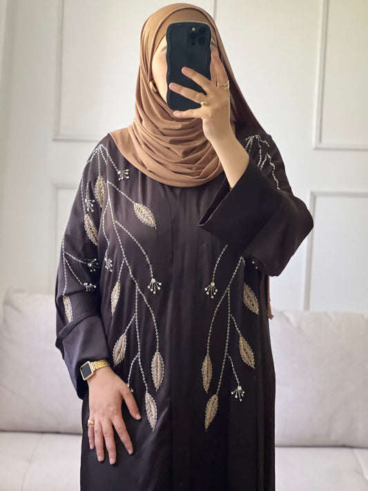 Abaya à strass