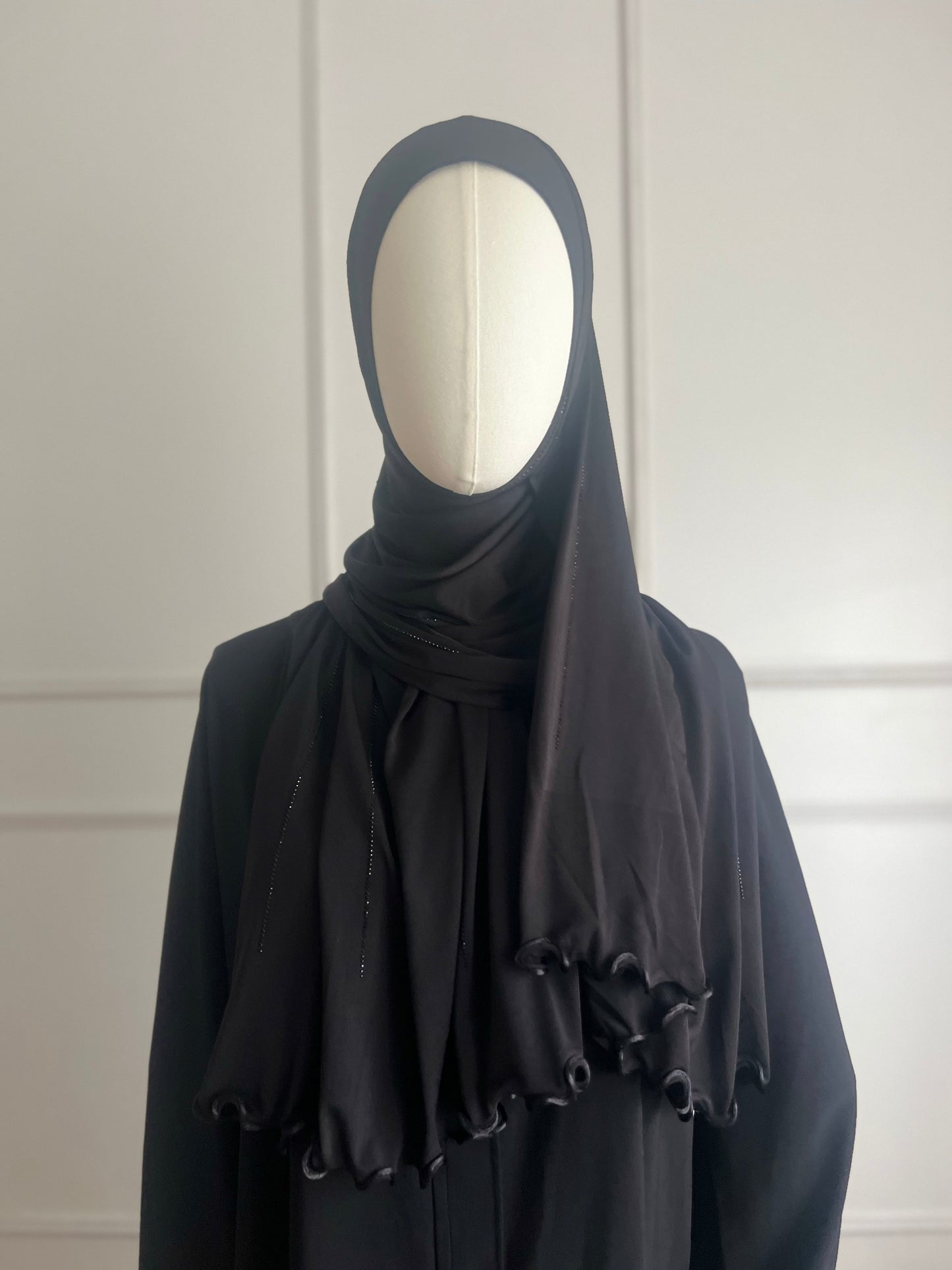 Hijabs à strass noir