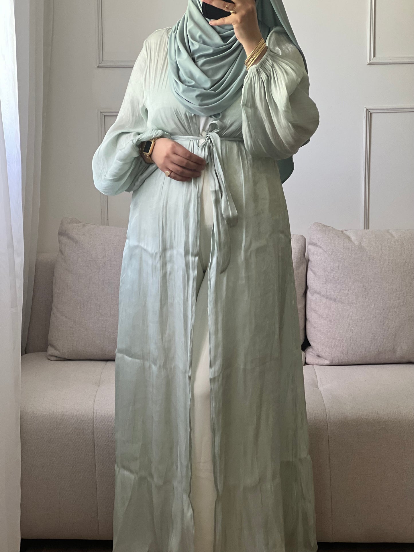 KIMONO ÉLÉGANT ET CONFORTABLE vert d’eau