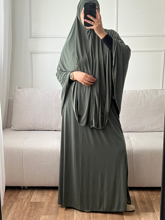 ENSEMBLE JERSEY VERT KAKI