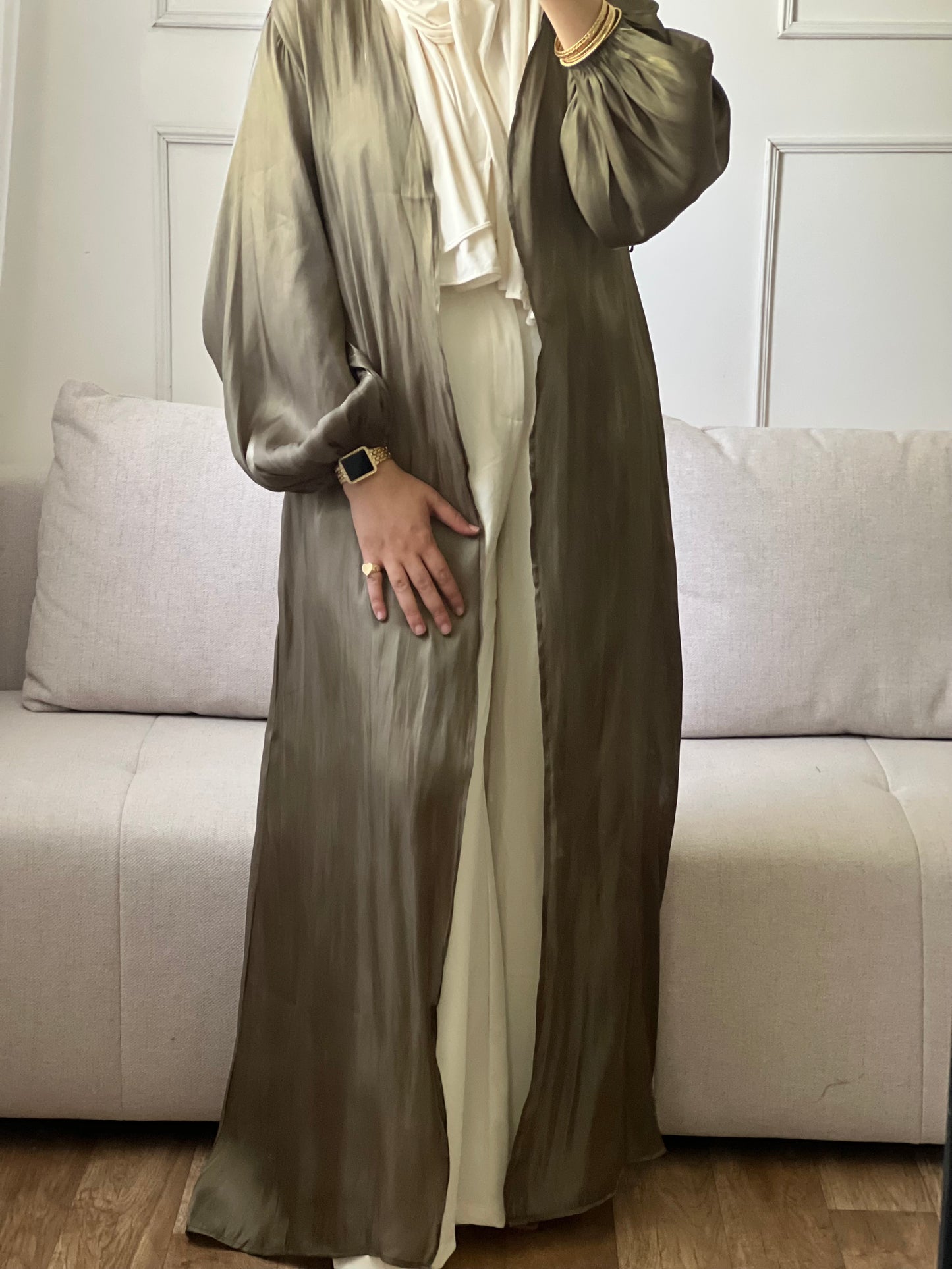 KIMONO ÉLÉGANT ET CONFORTABLE vert kaki