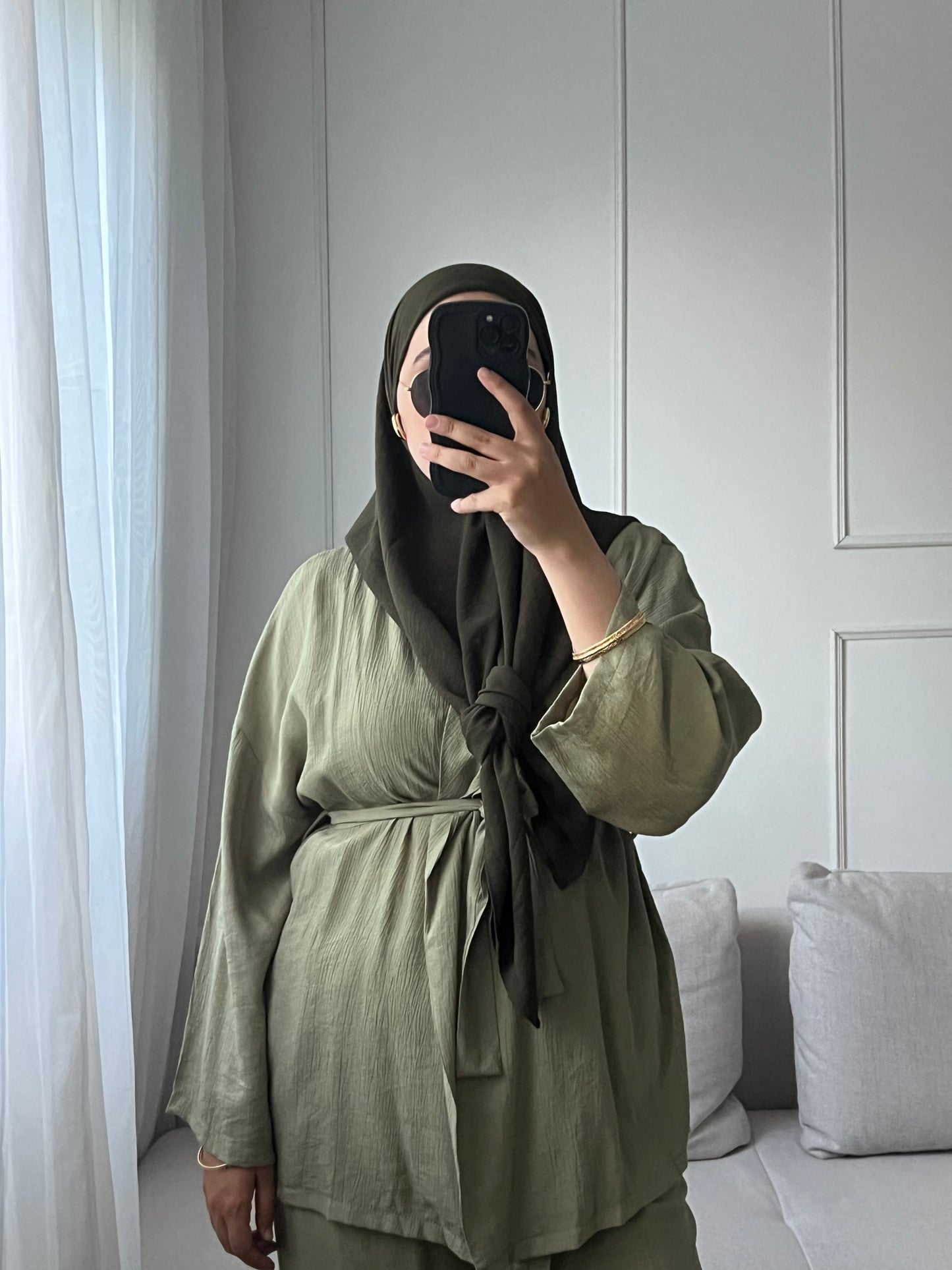 Ensemble Lina vert kaki