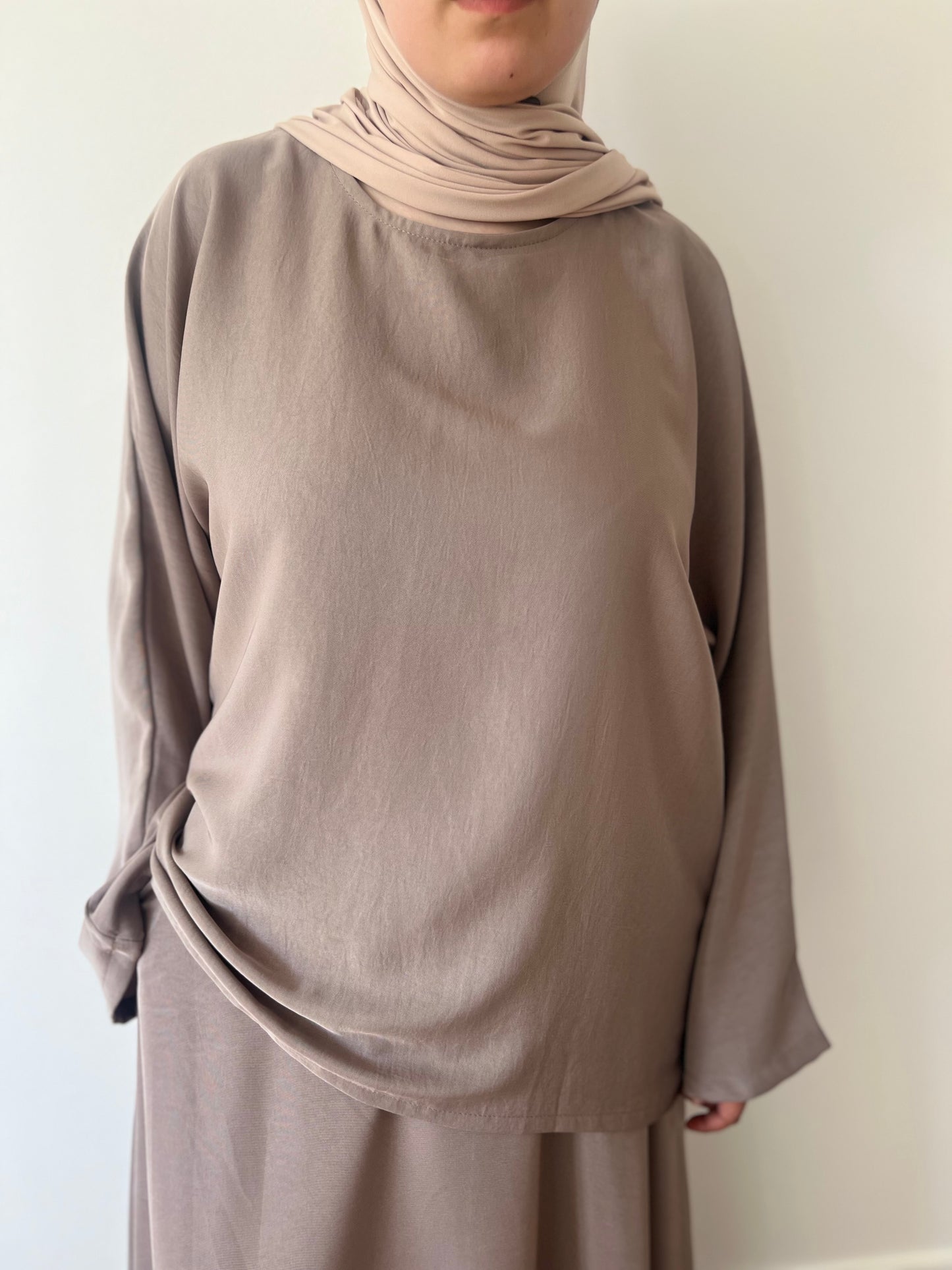 Ensemble jupe taupe