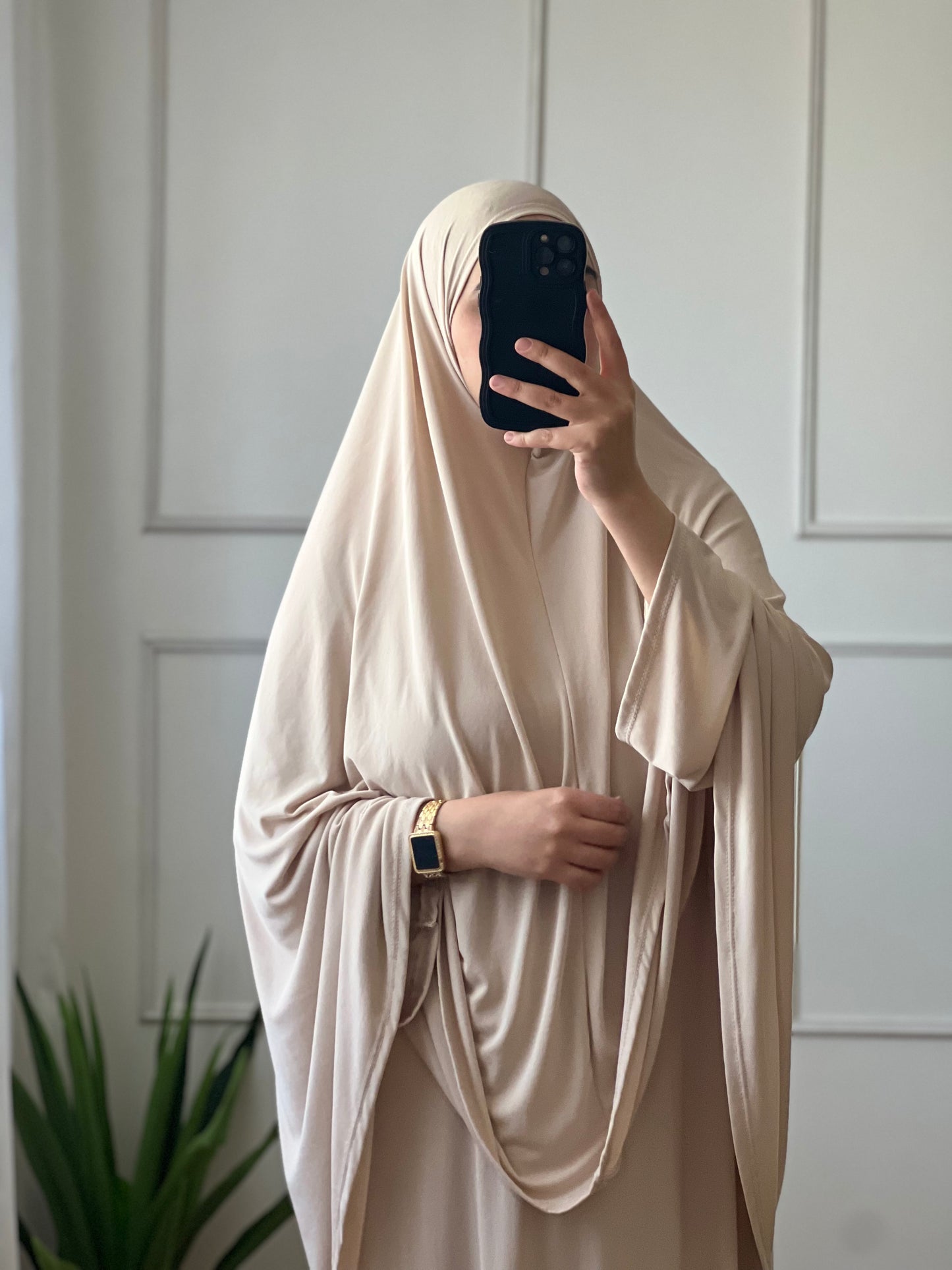 Set Abaya & khimar beige