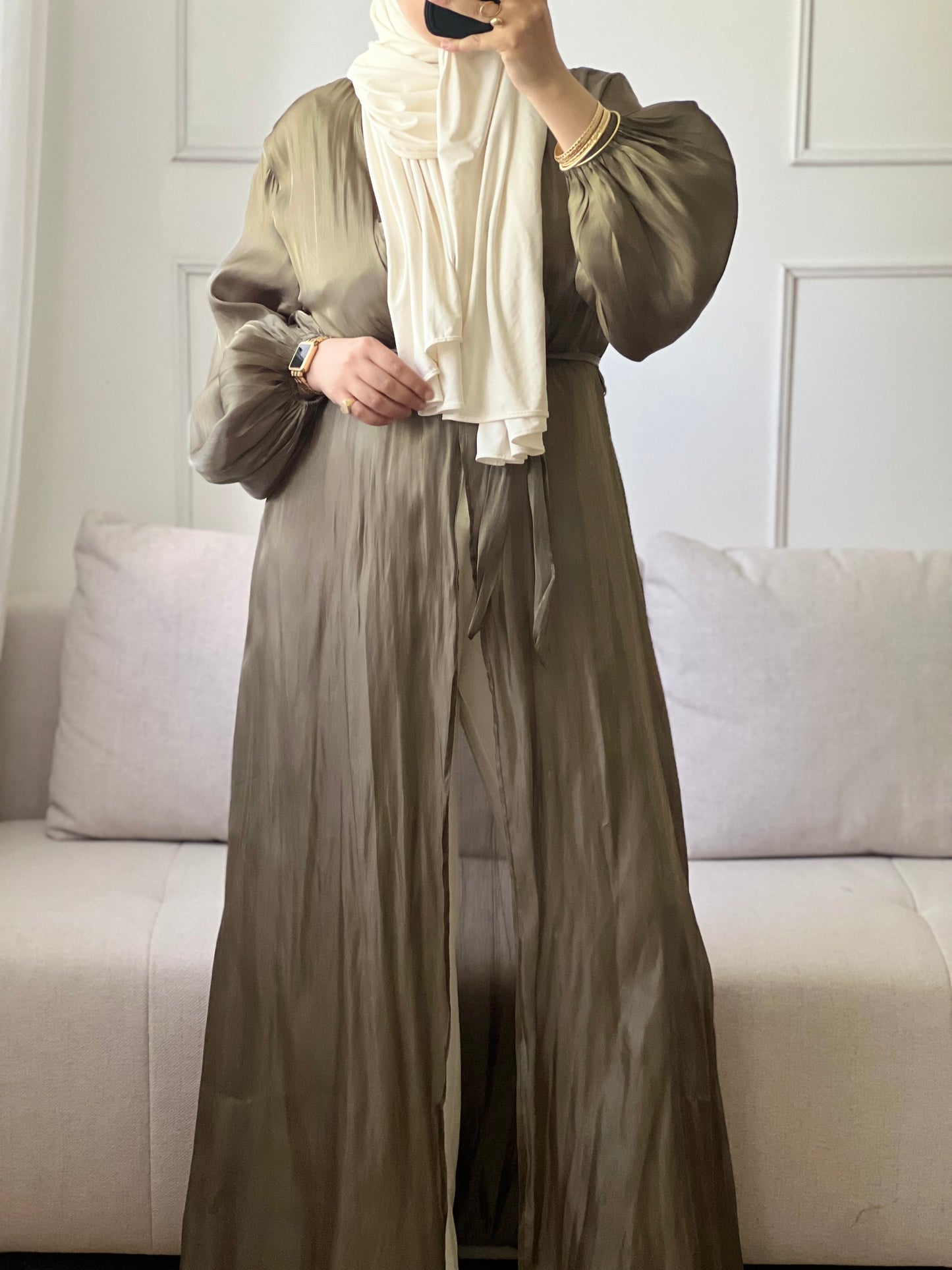 KIMONO ÉLÉGANT ET CONFORTABLE vert kaki