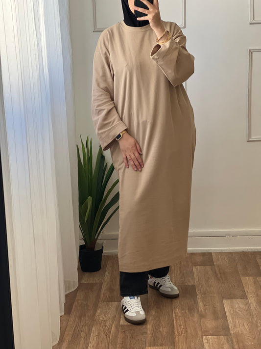 Pull long taupe