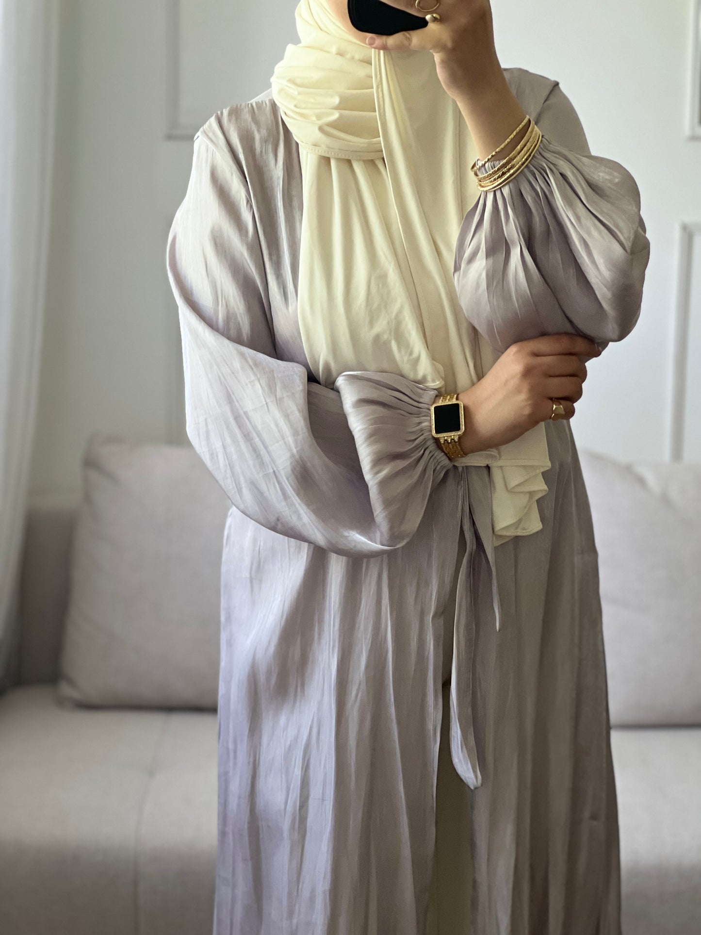 KIMONO ÉLÉGANT ET CONFORTABLE gris