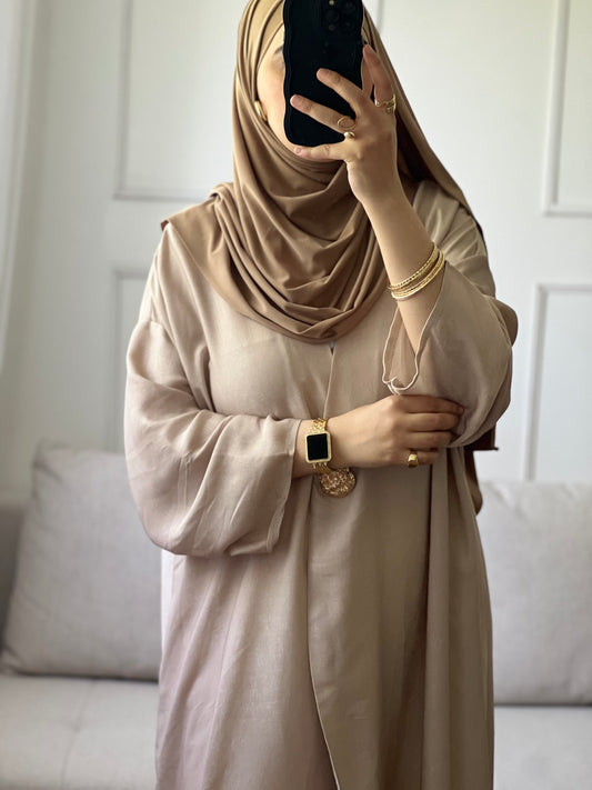 KIMONO RANEEM ÉLÉGANT taupe