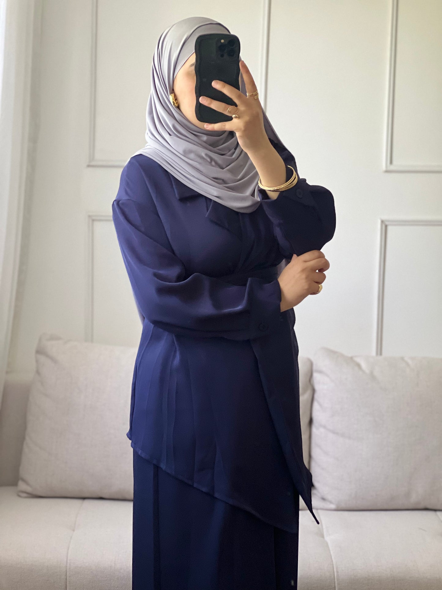 ENSEMBLE MODESTE bleu marine