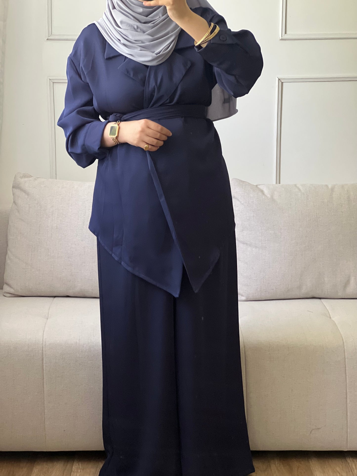 ENSEMBLE MODESTE bleu marine