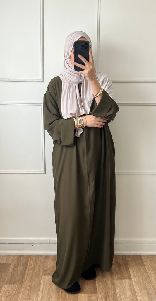 Abaya longue à poches