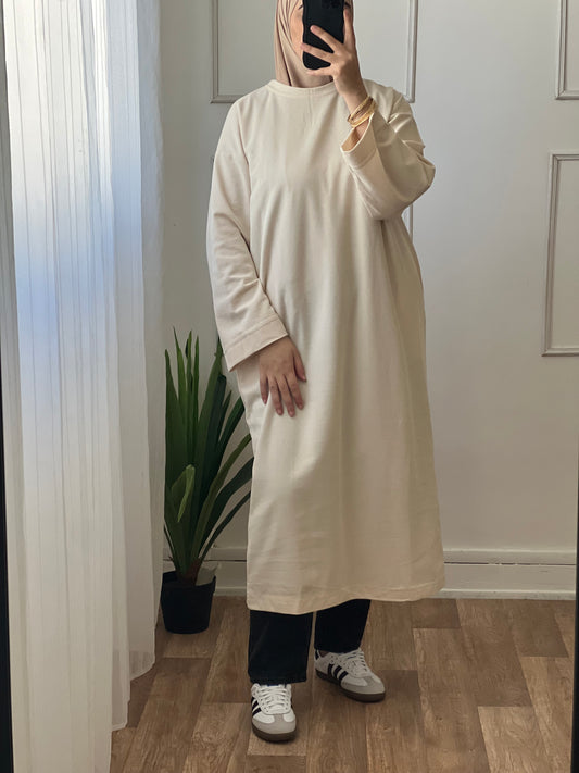 Pull long beige