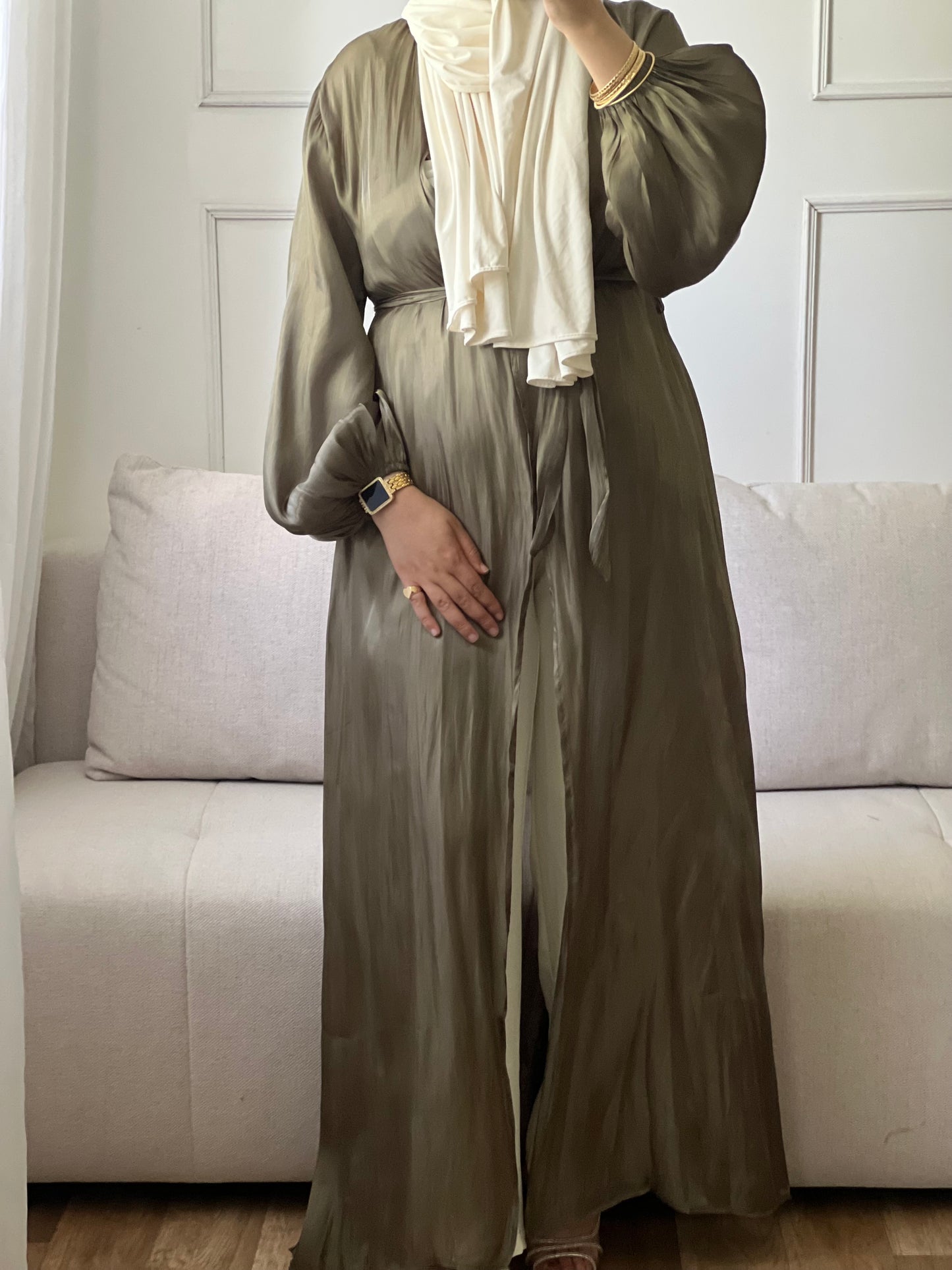 KIMONO ÉLÉGANT ET CONFORTABLE vert kaki