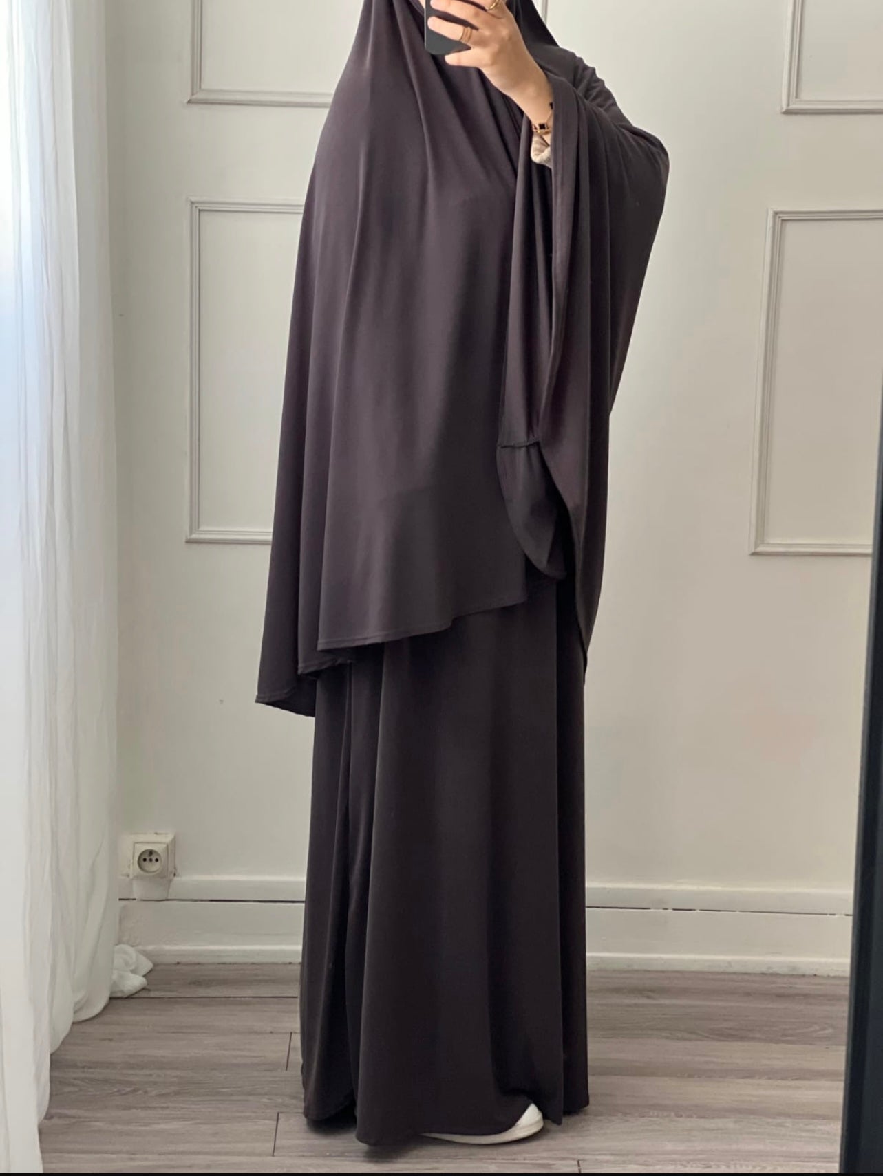 Ensemble prière jersey gris anthracite