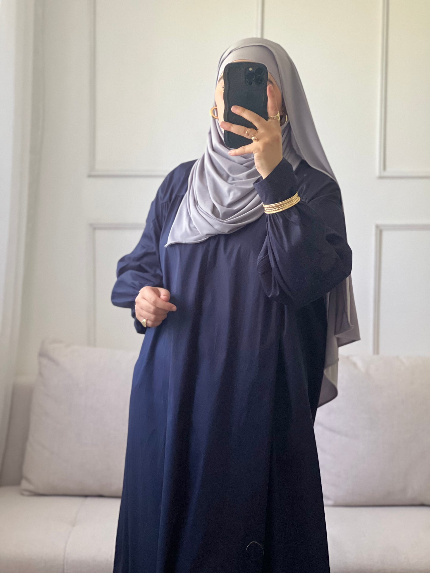 ROBE OVERSIZE bleu marine