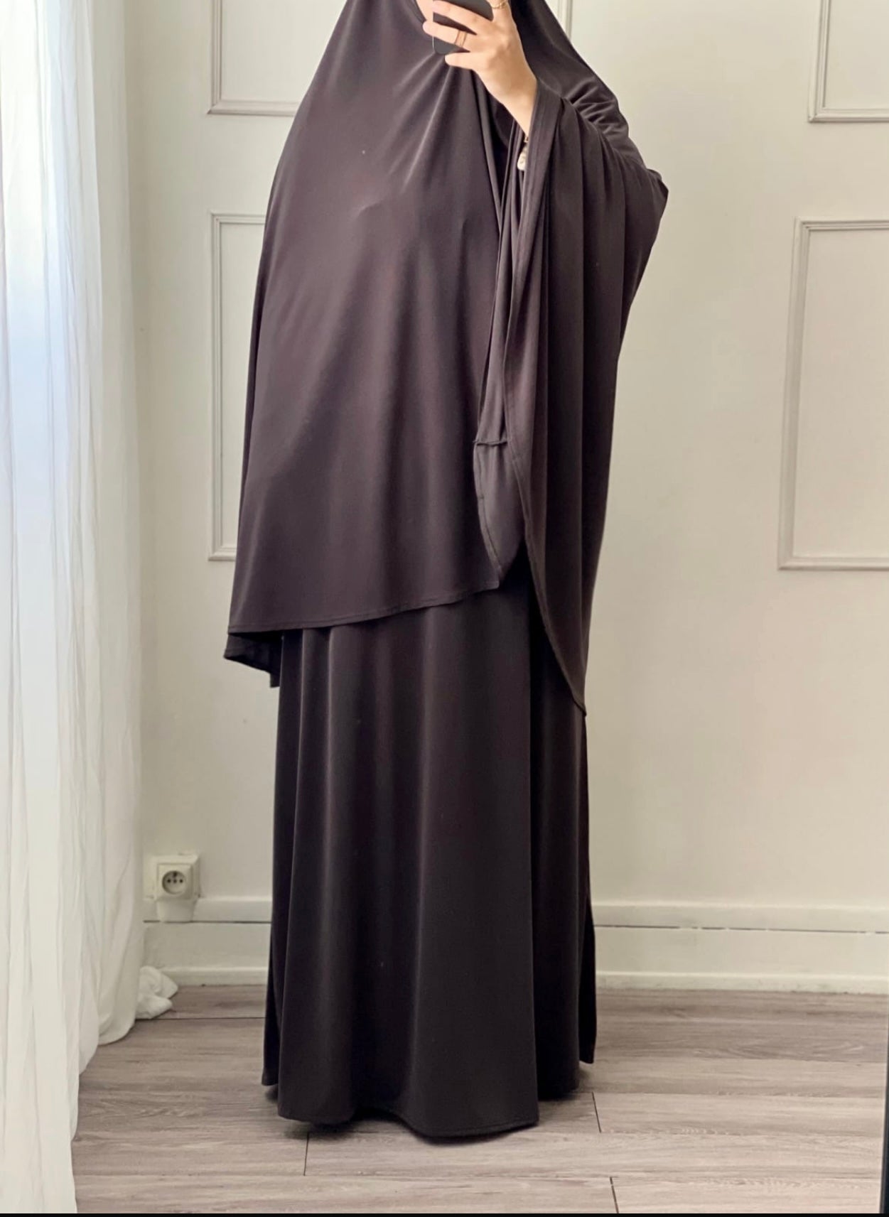 Ensemble prière jersey gris anthracite