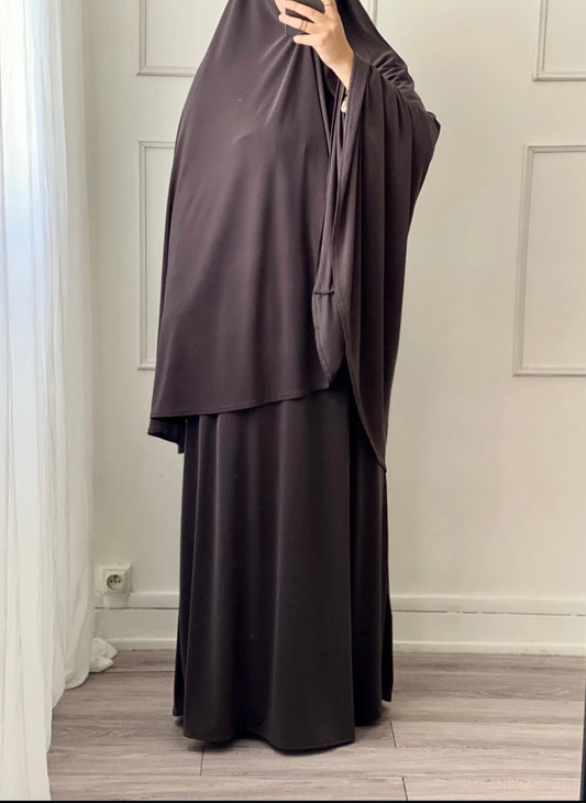 Ensemble prière jersey gris anthracite