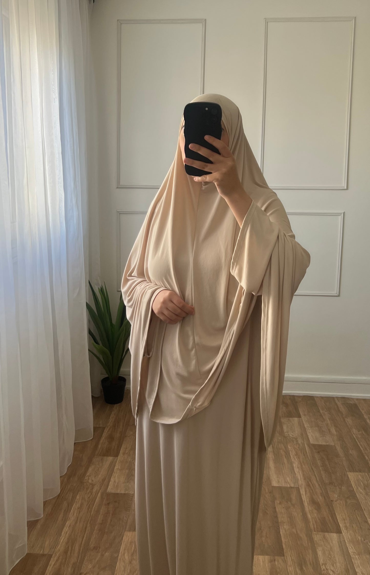 Set Abaya & khimar beige