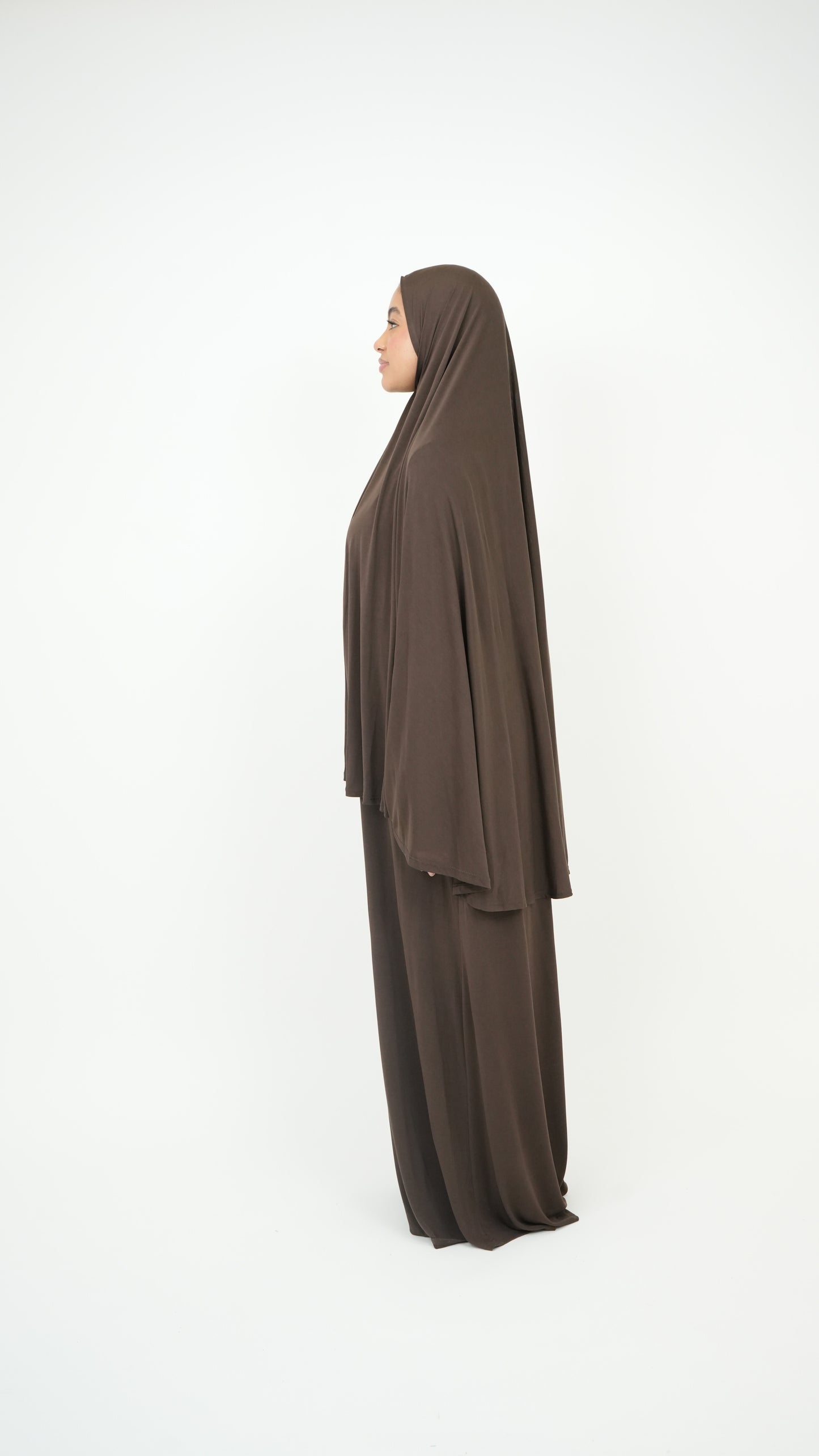 Set abaya & khimar marron
