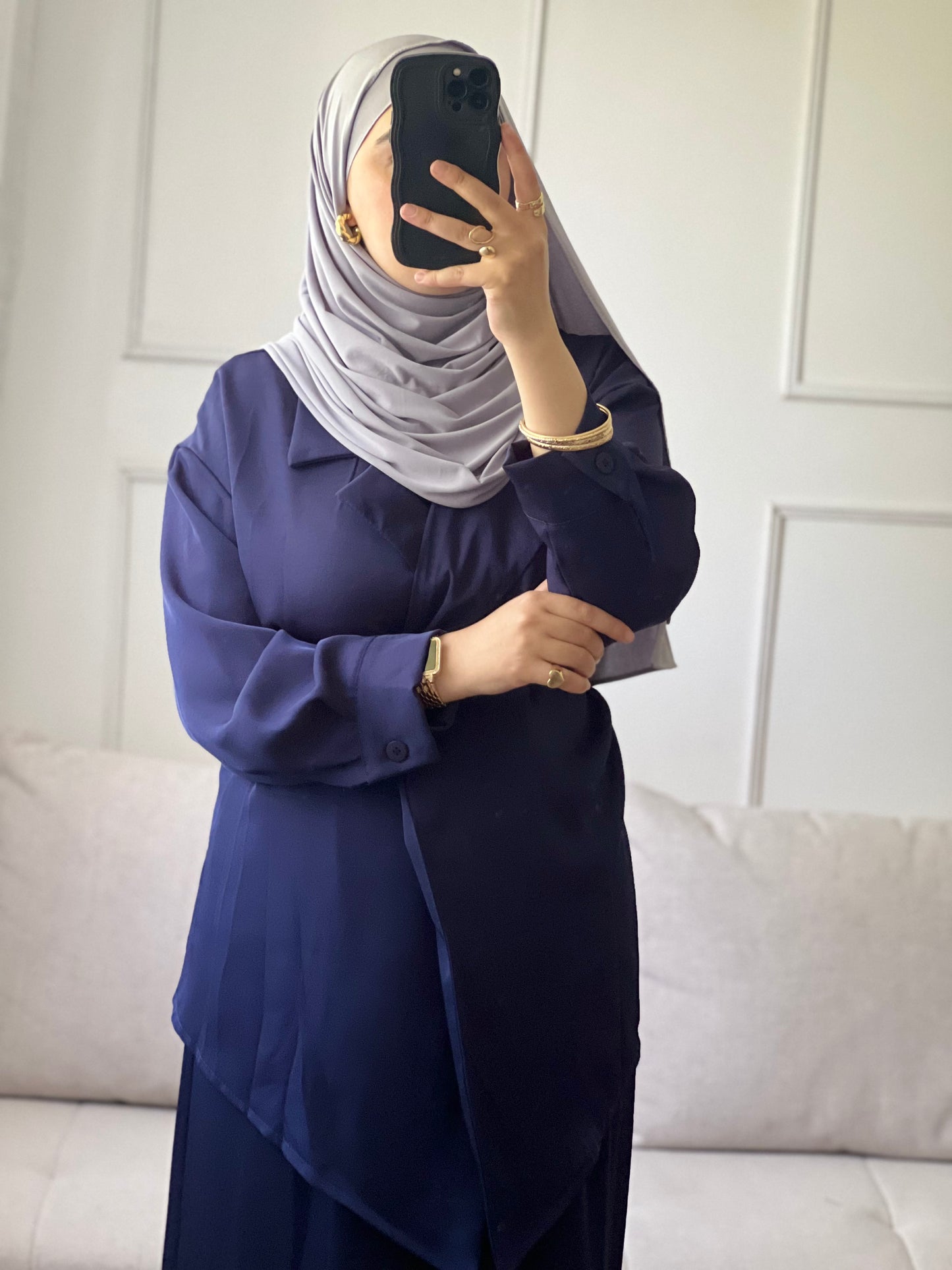 ENSEMBLE MODESTE bleu marine