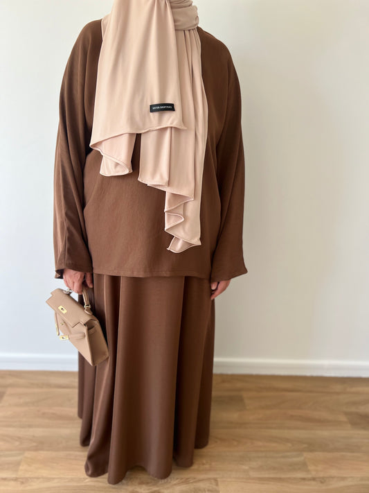 Ensemble jupe marron