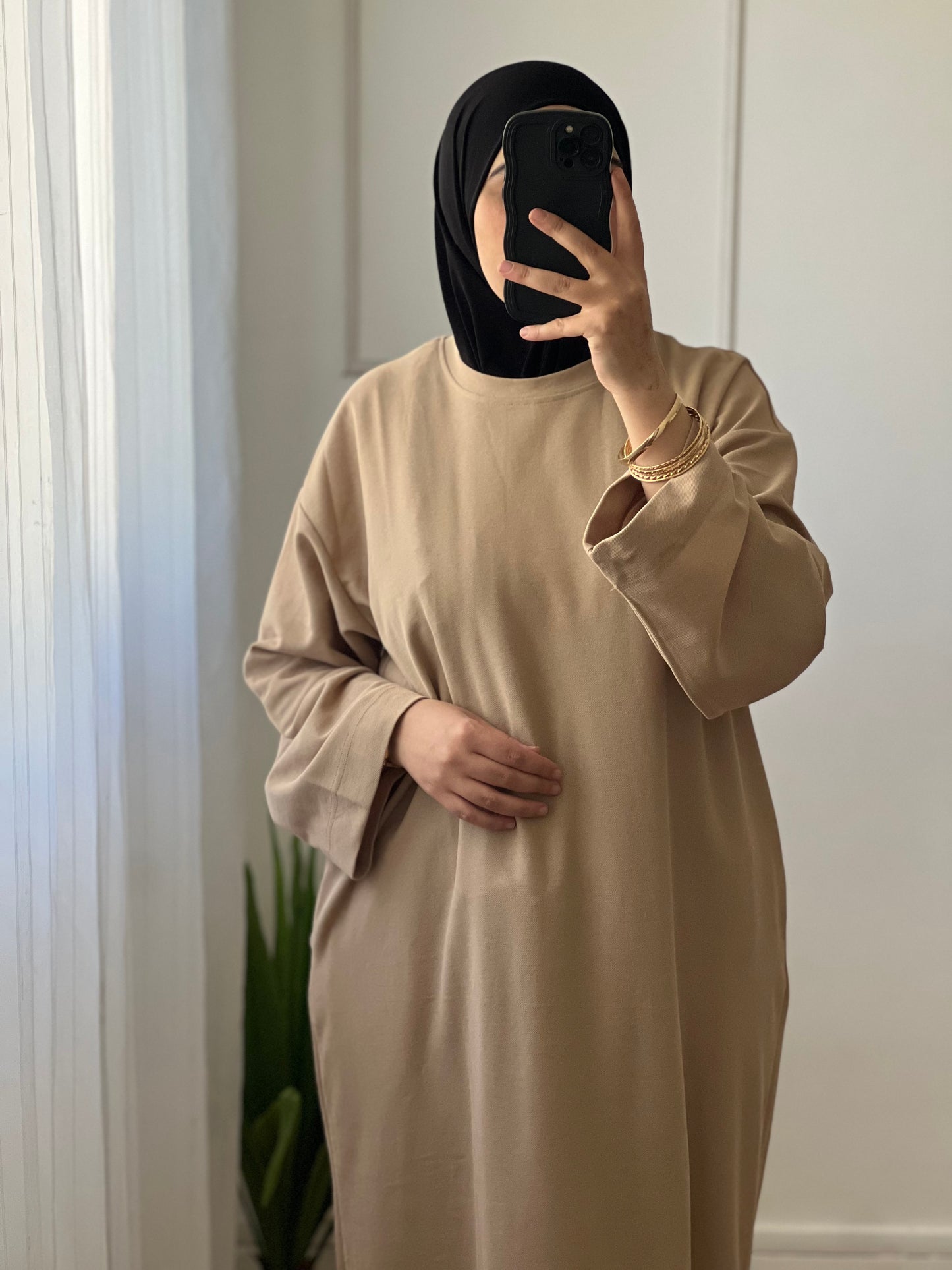 Pull long taupe