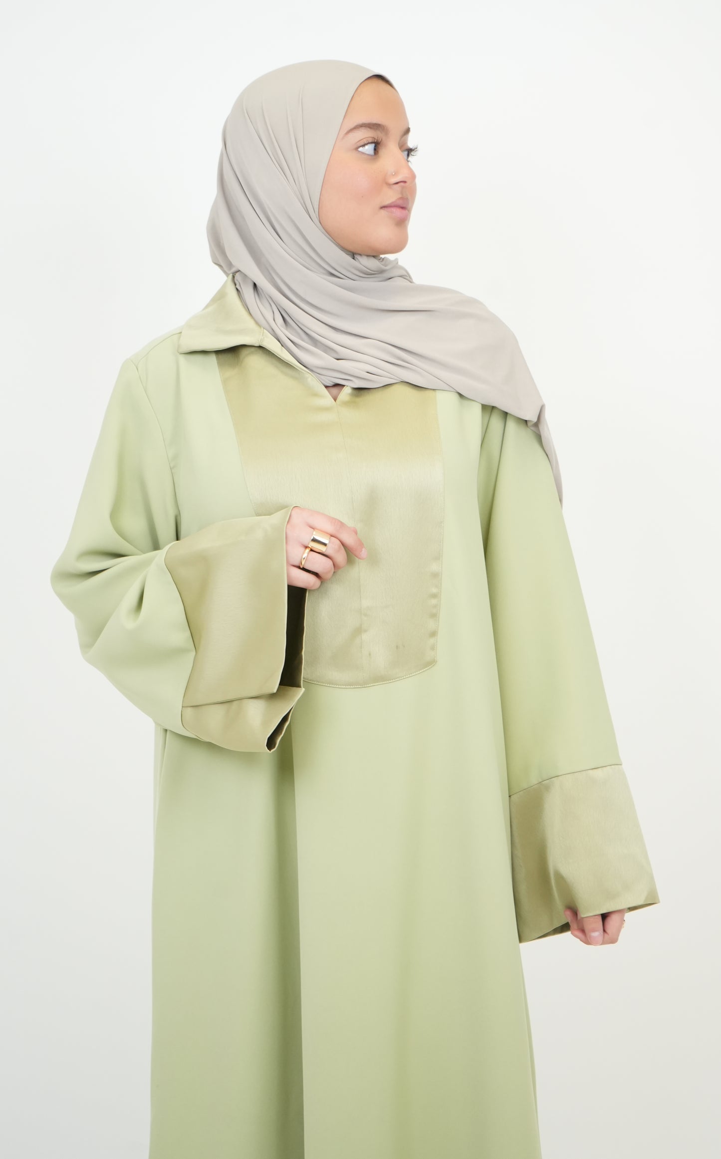 ROBE SAFIYA VERT POMME