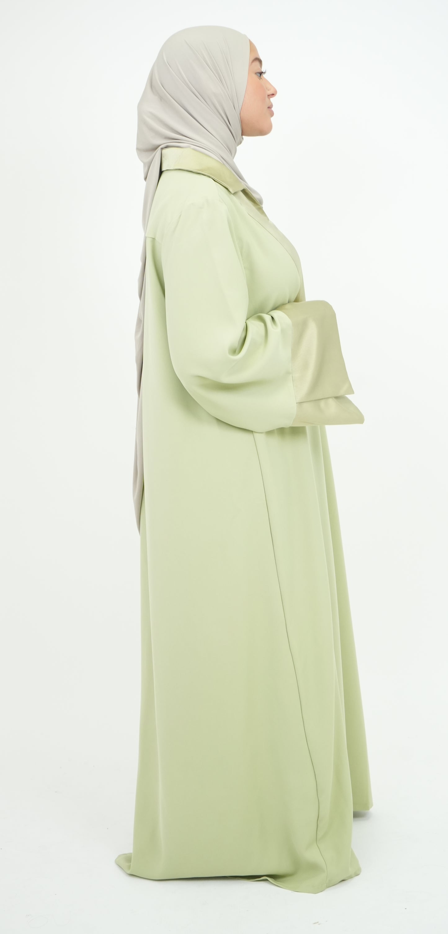 ROBE SAFIYA VERT POMME