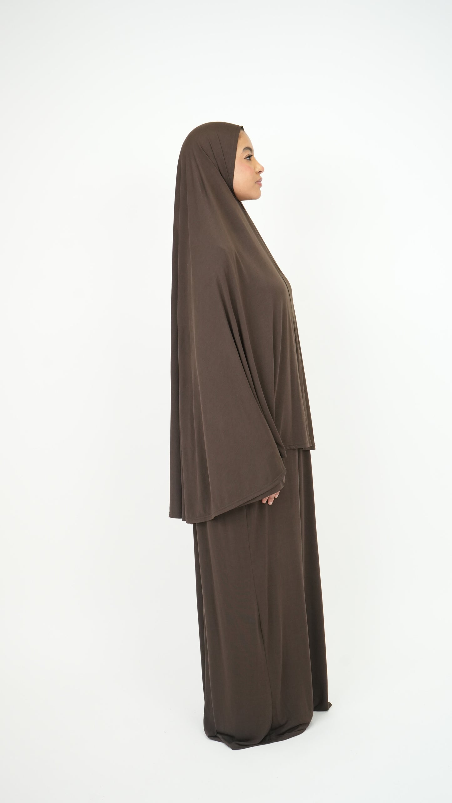 Set abaya & khimar marron