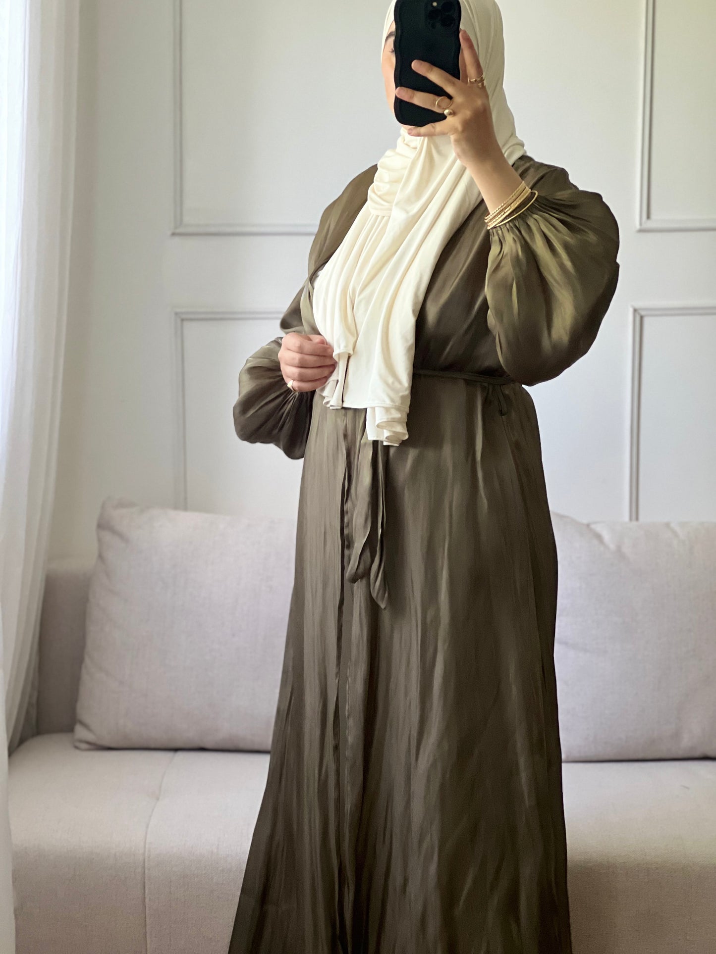 KIMONO ÉLÉGANT ET CONFORTABLE vert kaki