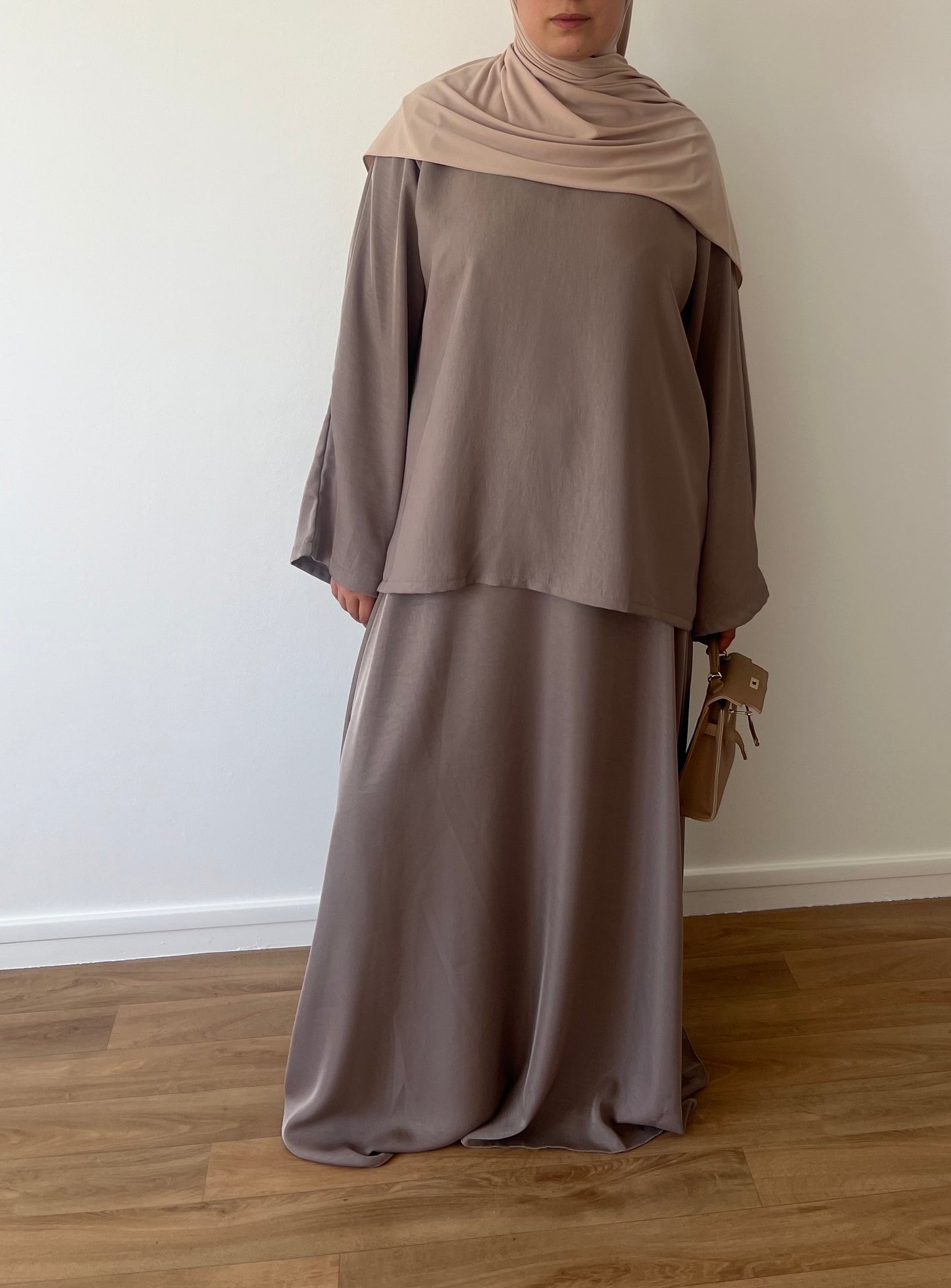 Ensemble jupe taupe