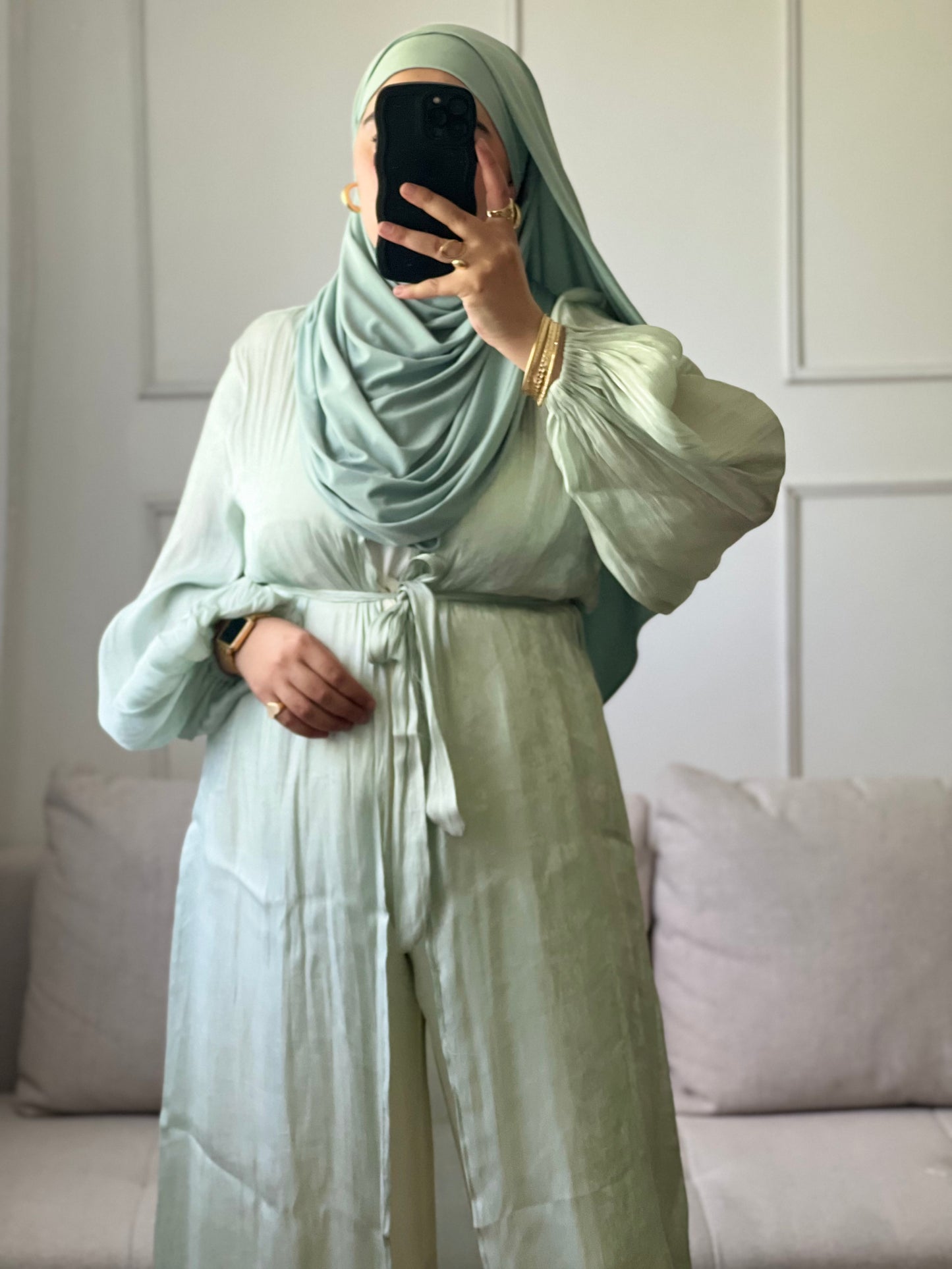 KIMONO ÉLÉGANT ET CONFORTABLE vert d’eau